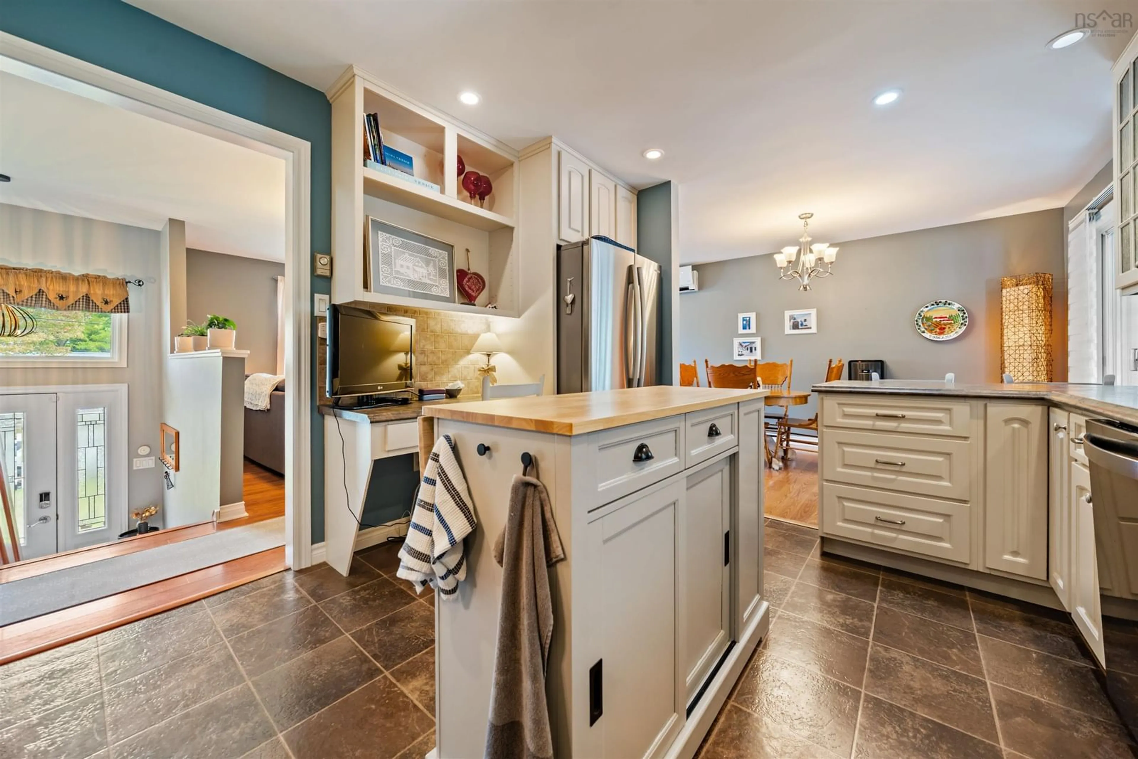 Open concept kitchen, ceramic/tile floor for 57 Birch Hill Dr, Stellarton Nova Scotia B0K 1S0