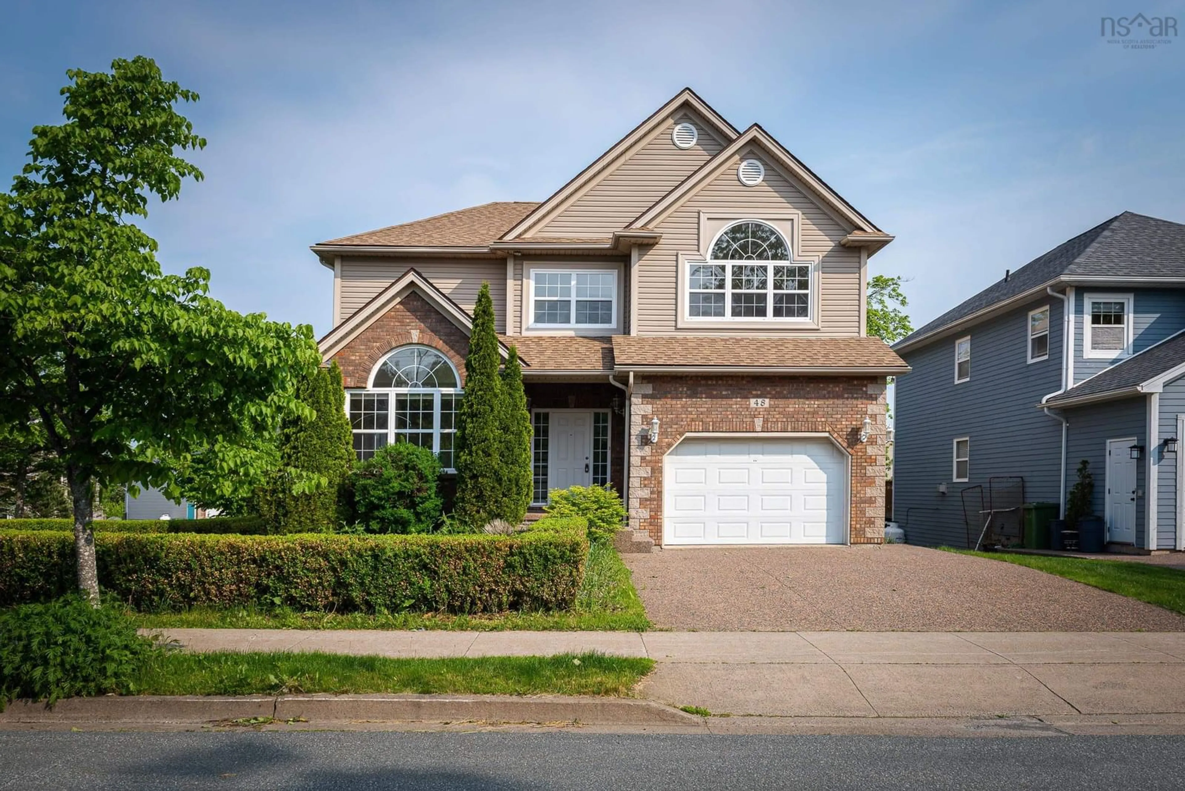 Home with brick exterior material, street for 48 Castlepark Grove, Clayton Park Nova Scotia B3M 4X9