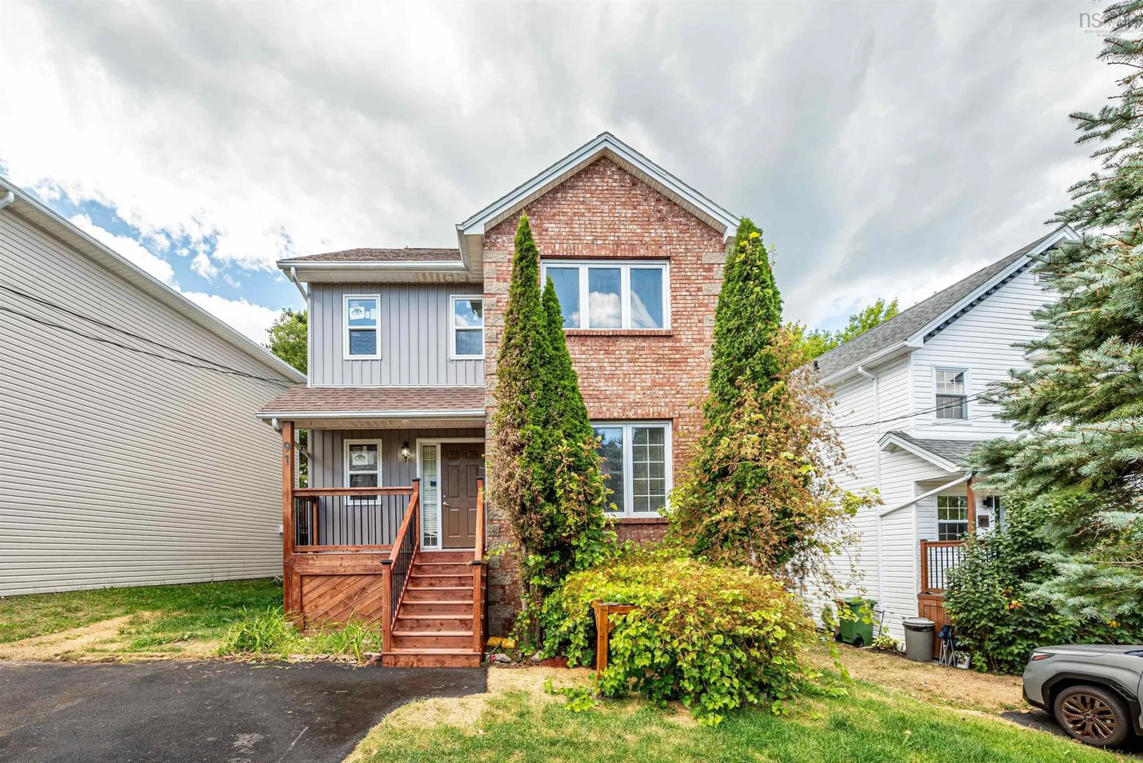 Home with brick exterior material, street for 91 Oceanview Dr, Bedford Nova Scotia B4A 4H5