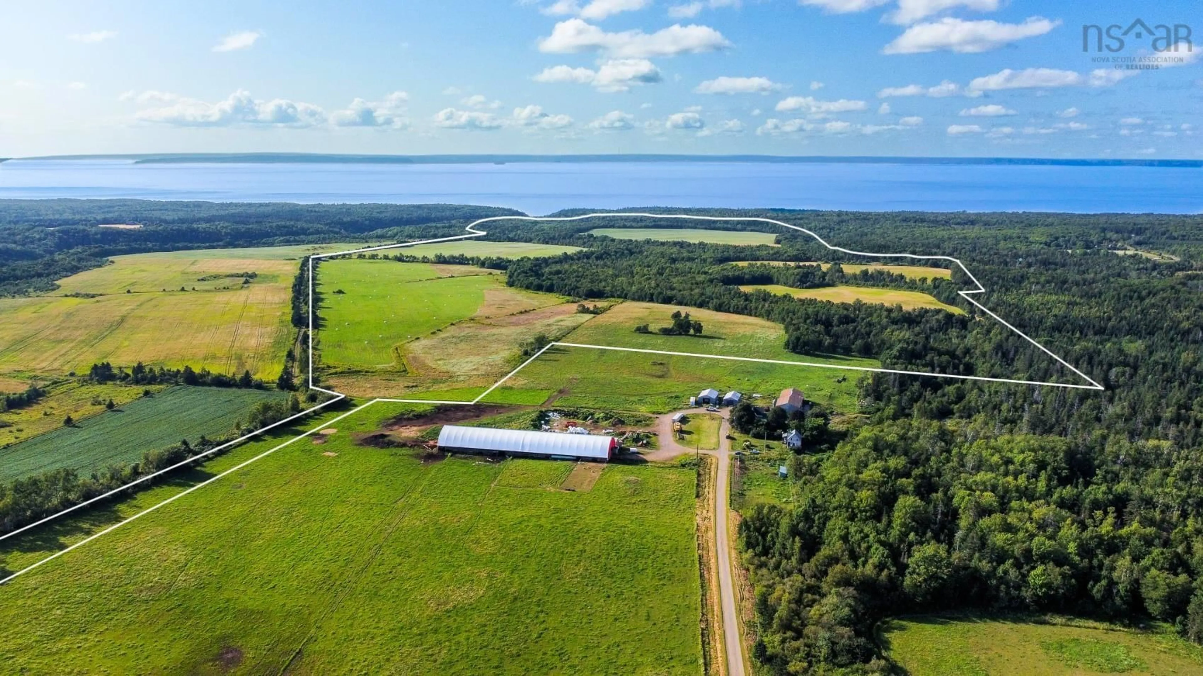 A pic from outside/outdoor area/front of a property/back of a property/a pic from drone, water/lake/river/ocean view for 617 Gospel Woods Rd, West Glenmont Nova Scotia B0P 1H0