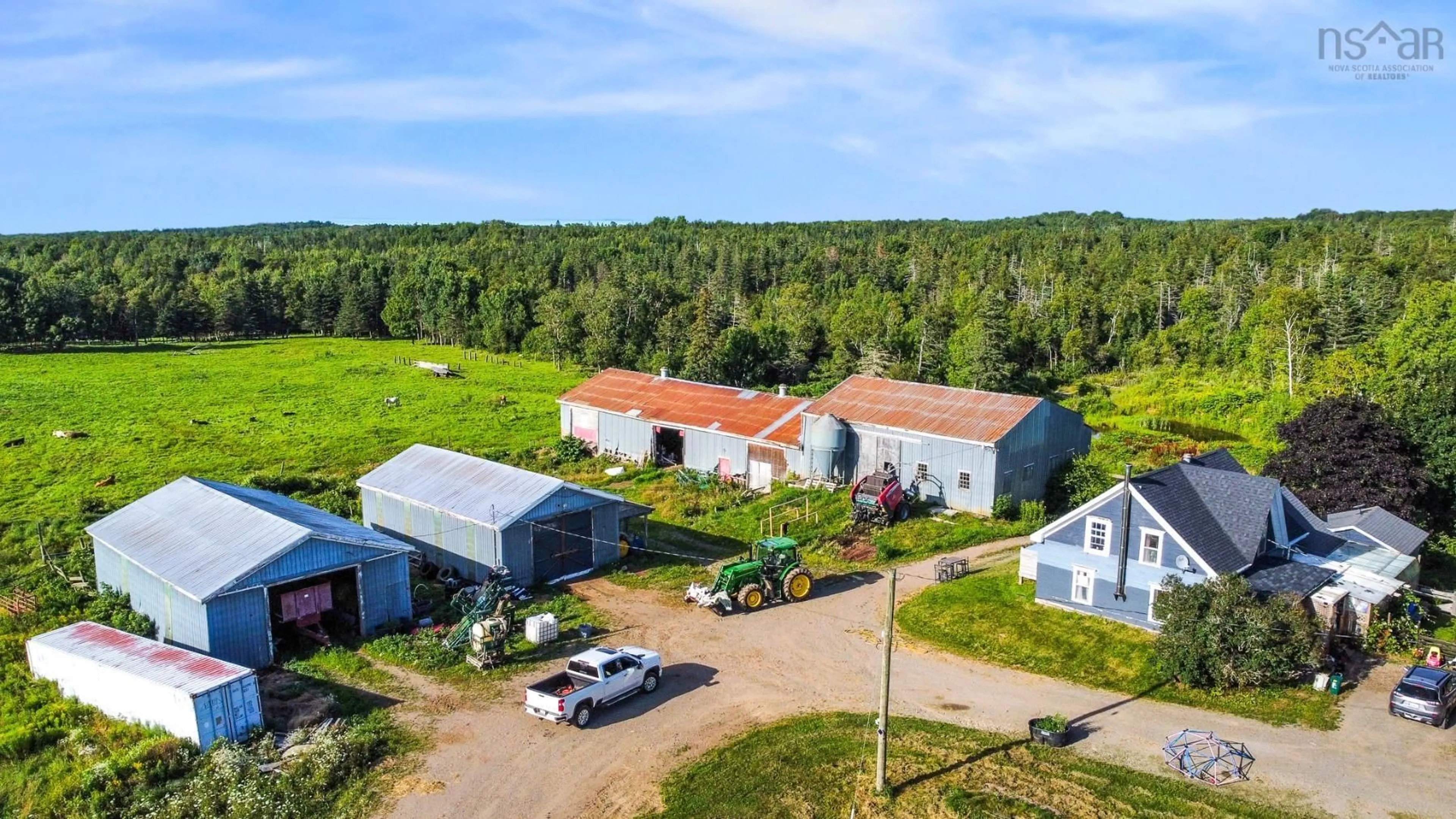 A pic from outside/outdoor area/front of a property/back of a property/a pic from drone, building for 617 Gospel Woods Rd, West Glenmont Nova Scotia B0P 1H0