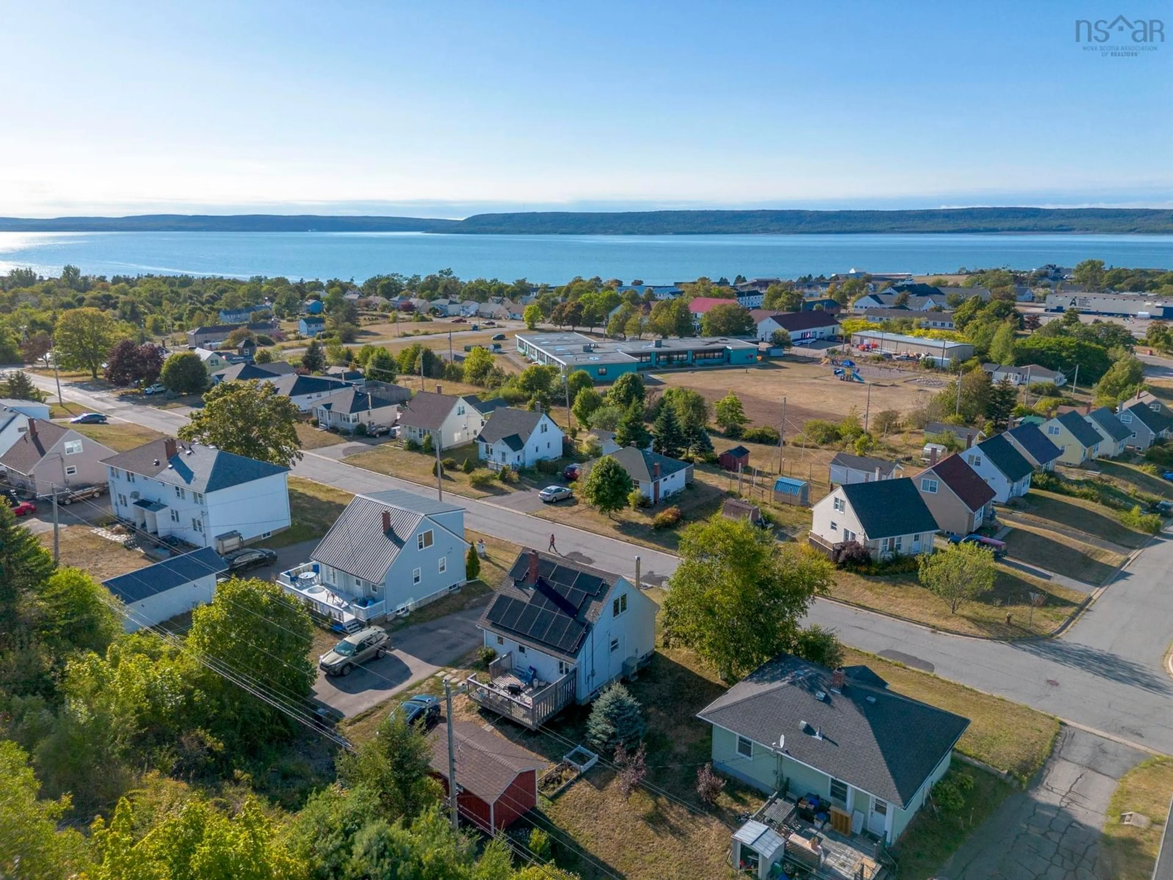 A pic from outside/outdoor area/front of a property/back of a property/a pic from drone, water/lake/river/ocean view for 517 Harbour View Cres, Cornwallis Park Nova Scotia B0S 1H0