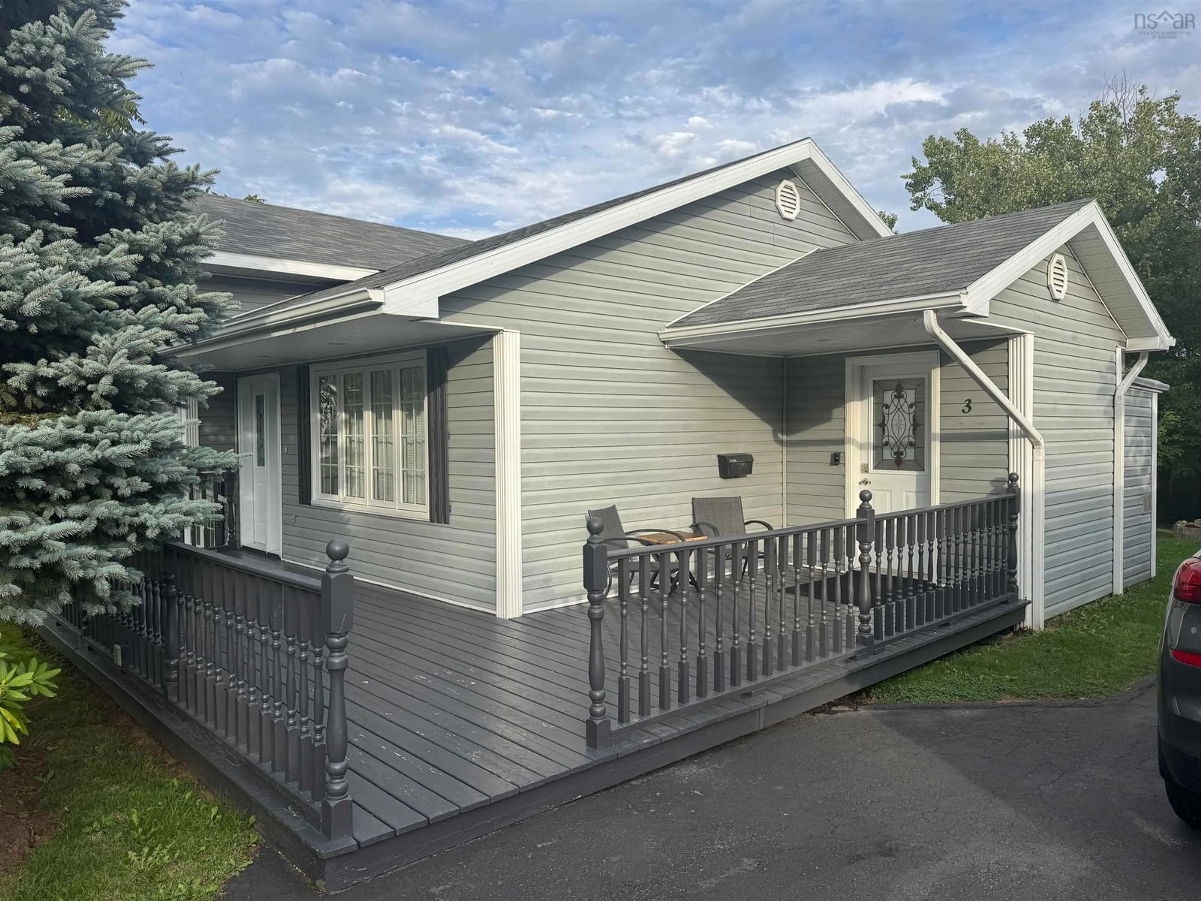 Home with vinyl exterior material, street for 3 Robert Ave, Sydney Mines Nova Scotia B1V 3J2