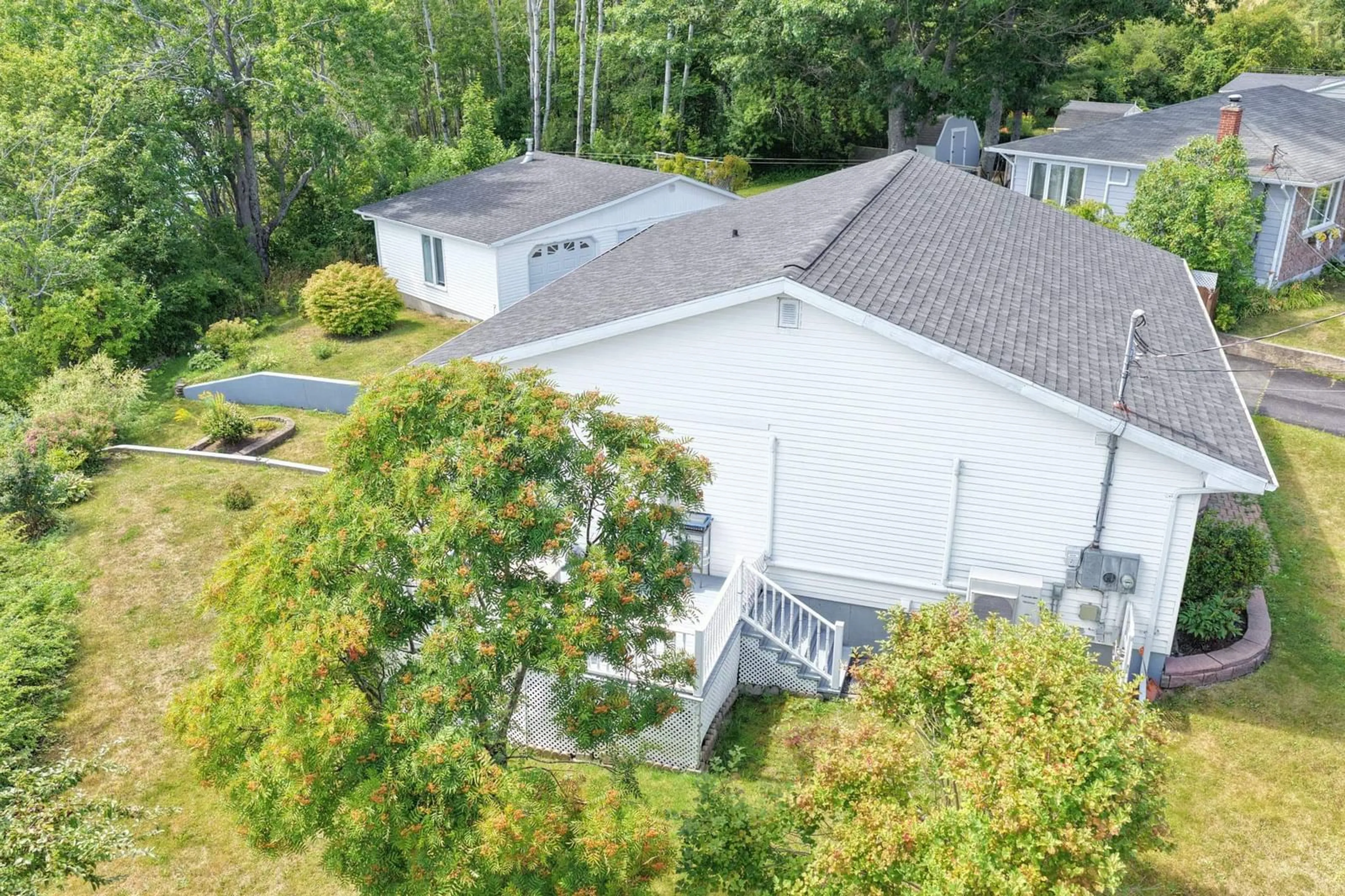 A pic from outside/outdoor area/front of a property/back of a property/a pic from drone, unknown for 155 Leeside Dr, Coxheath Nova Scotia B1R 1S5
