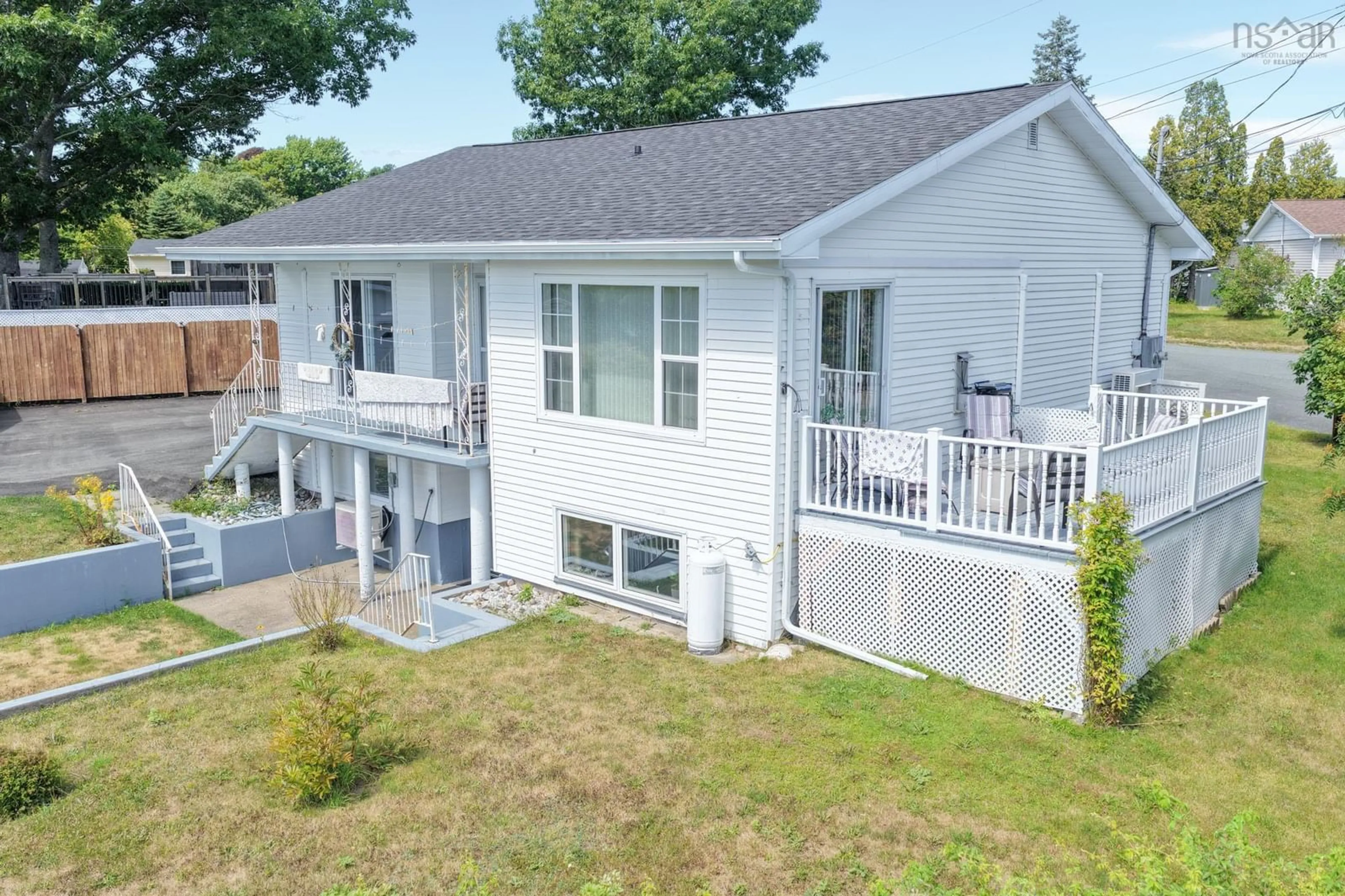A pic from outside/outdoor area/front of a property/back of a property/a pic from drone, water/lake/river/ocean view for 155 Leeside Dr, Coxheath Nova Scotia B1R 1S5