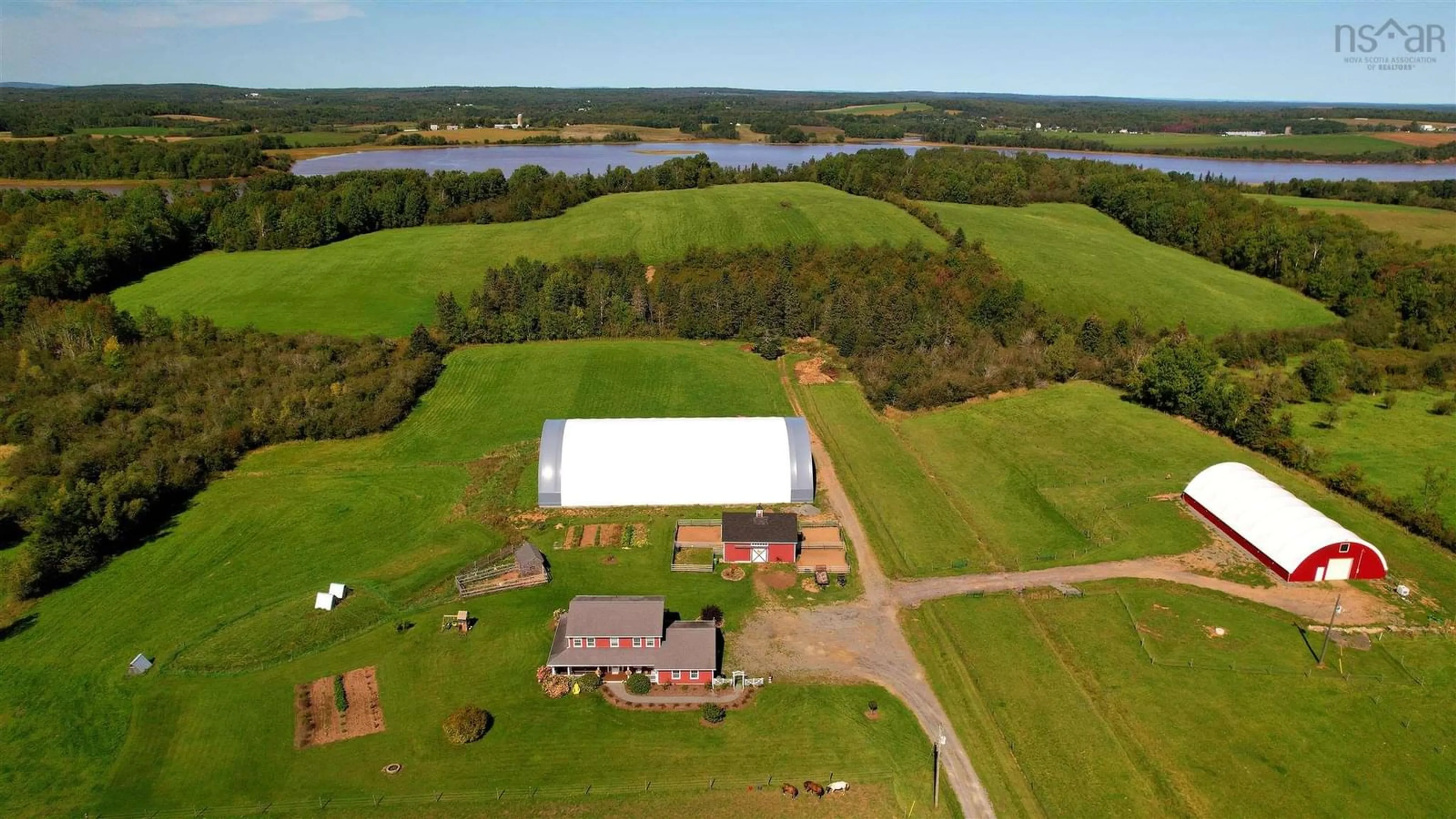 A pic from outside/outdoor area/front of a property/back of a property/a pic from drone, water/lake/river/ocean view for 697 Belmont Rd, Belmont Nova Scotia B0N 2A0