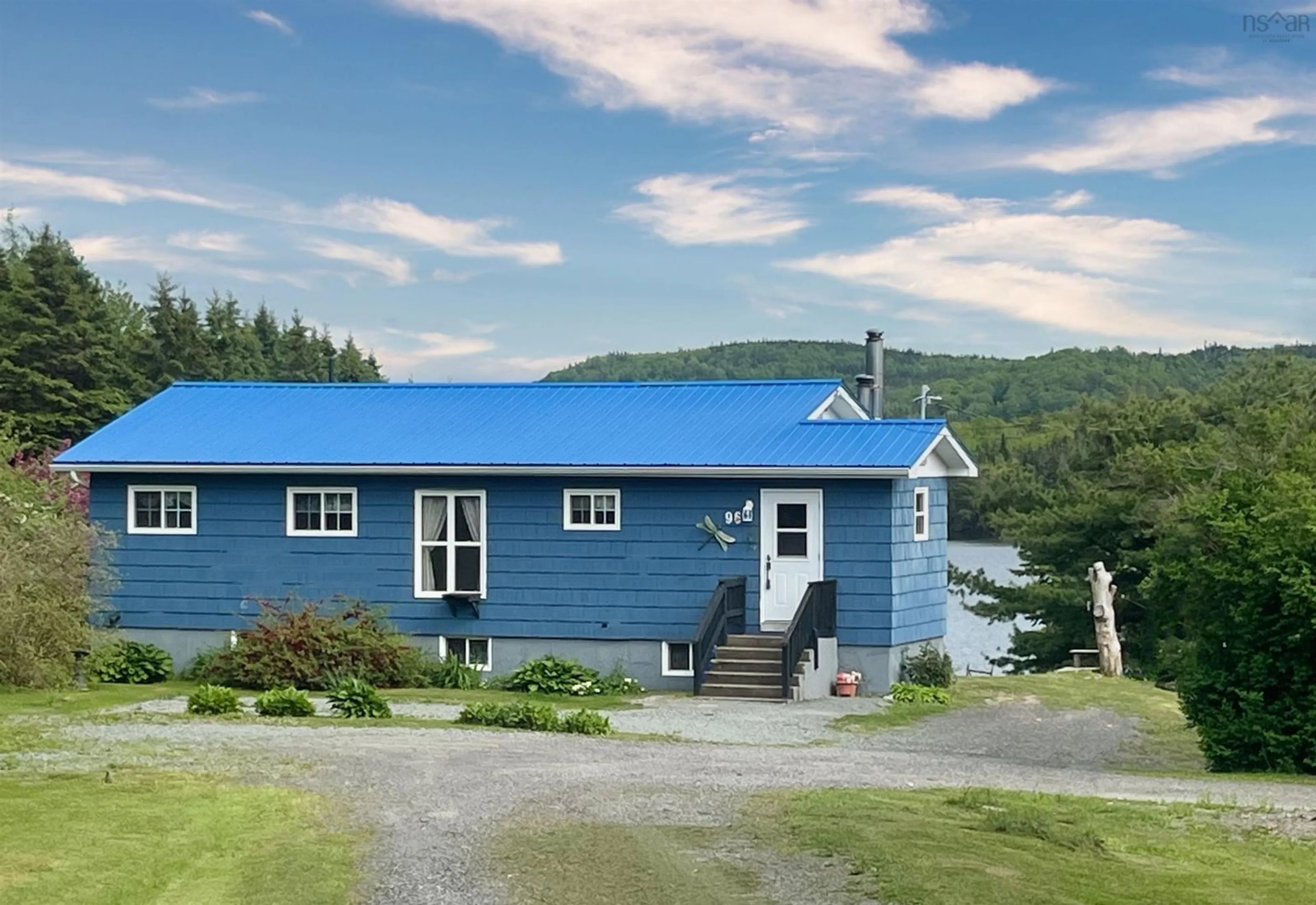 Home with vinyl exterior material, water/lake/river/ocean view for 96 Landry Lane, Sampsonville Nova Scotia B0E 3B0