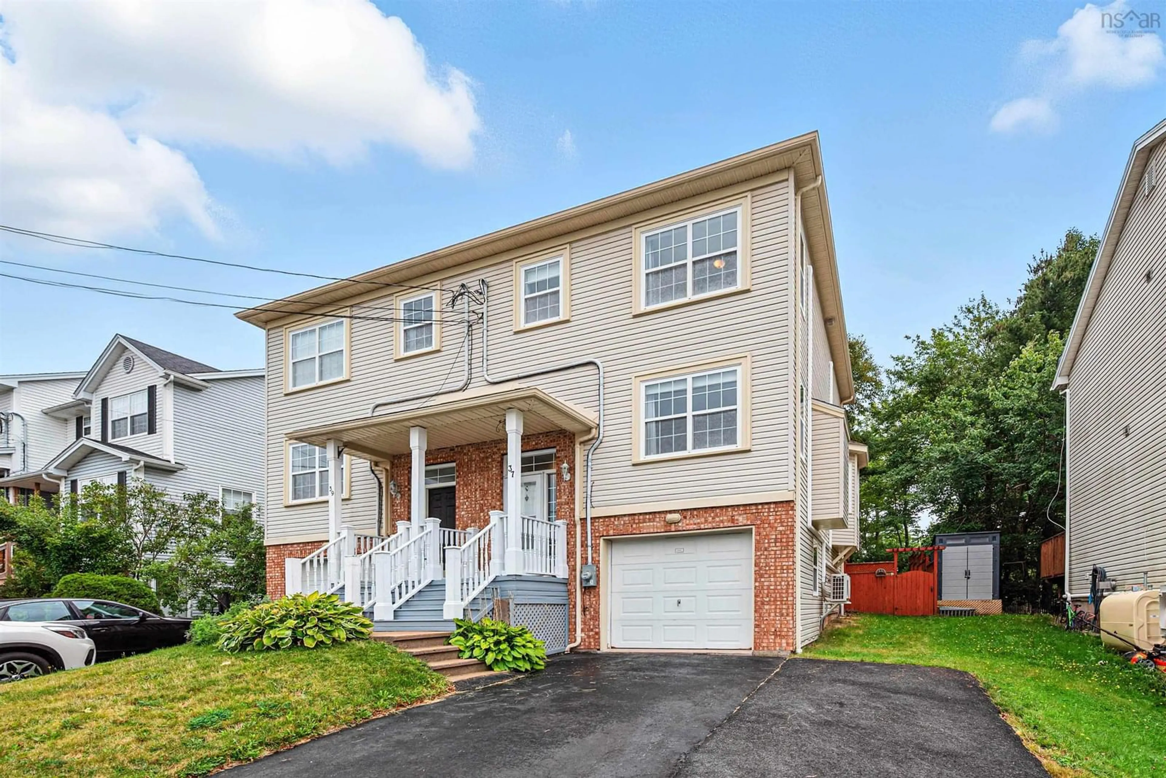 Home with vinyl exterior material, street for 37 Jon Jacques Crt, Bedford Nova Scotia B4A 4H1