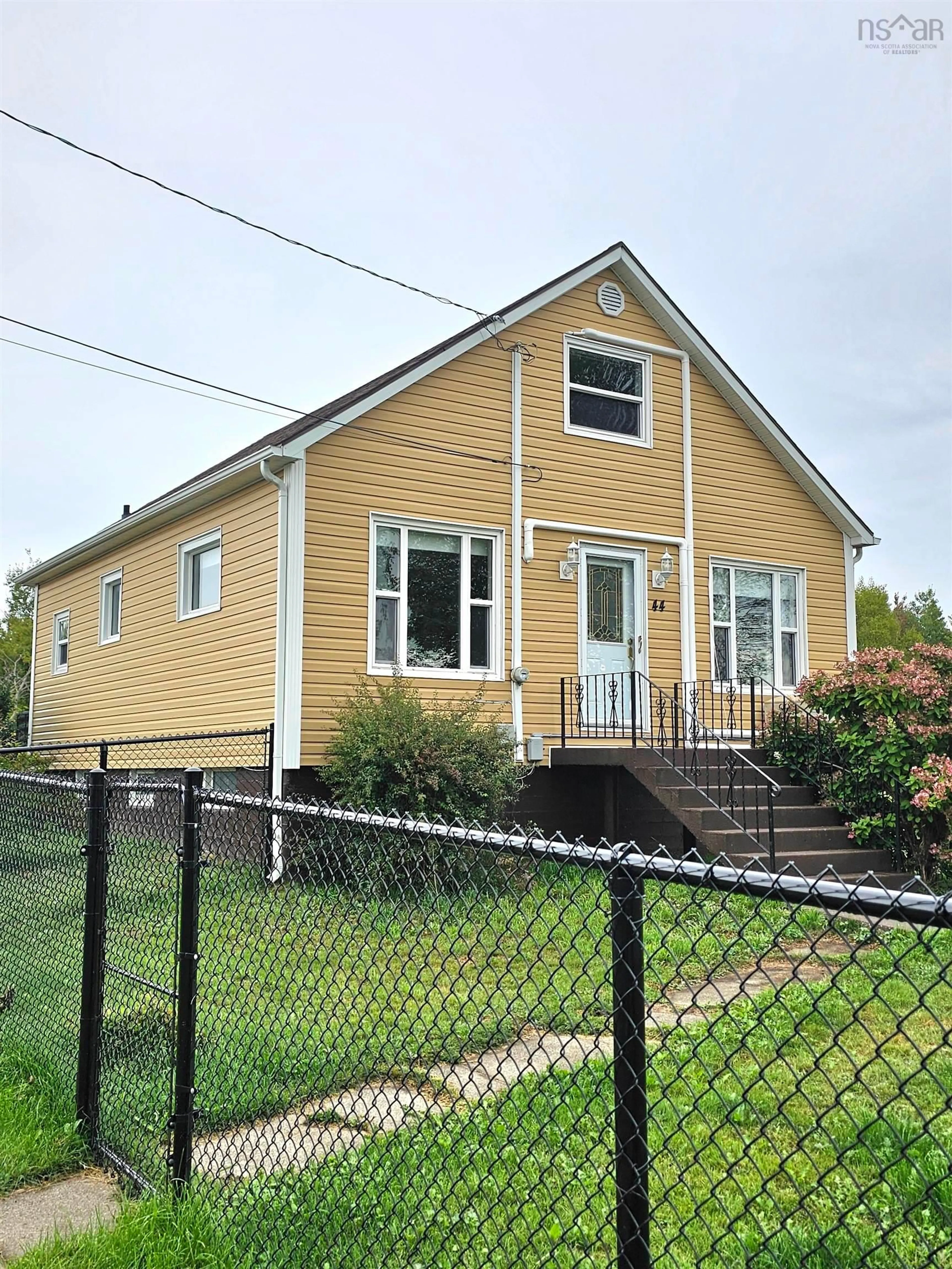 Home with vinyl exterior material, street for 44 Colonel St, Bras D'Or Nova Scotia B1Y 2L3