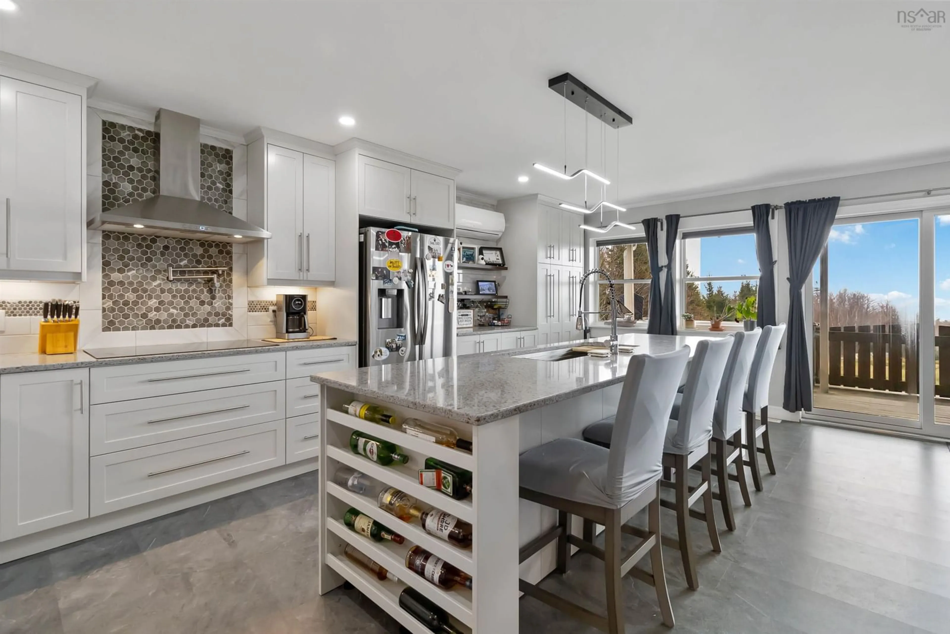 Contemporary kitchen, ceramic/tile floor for 47 Paces Lane, Roseway Nova Scotia B0T 1W0