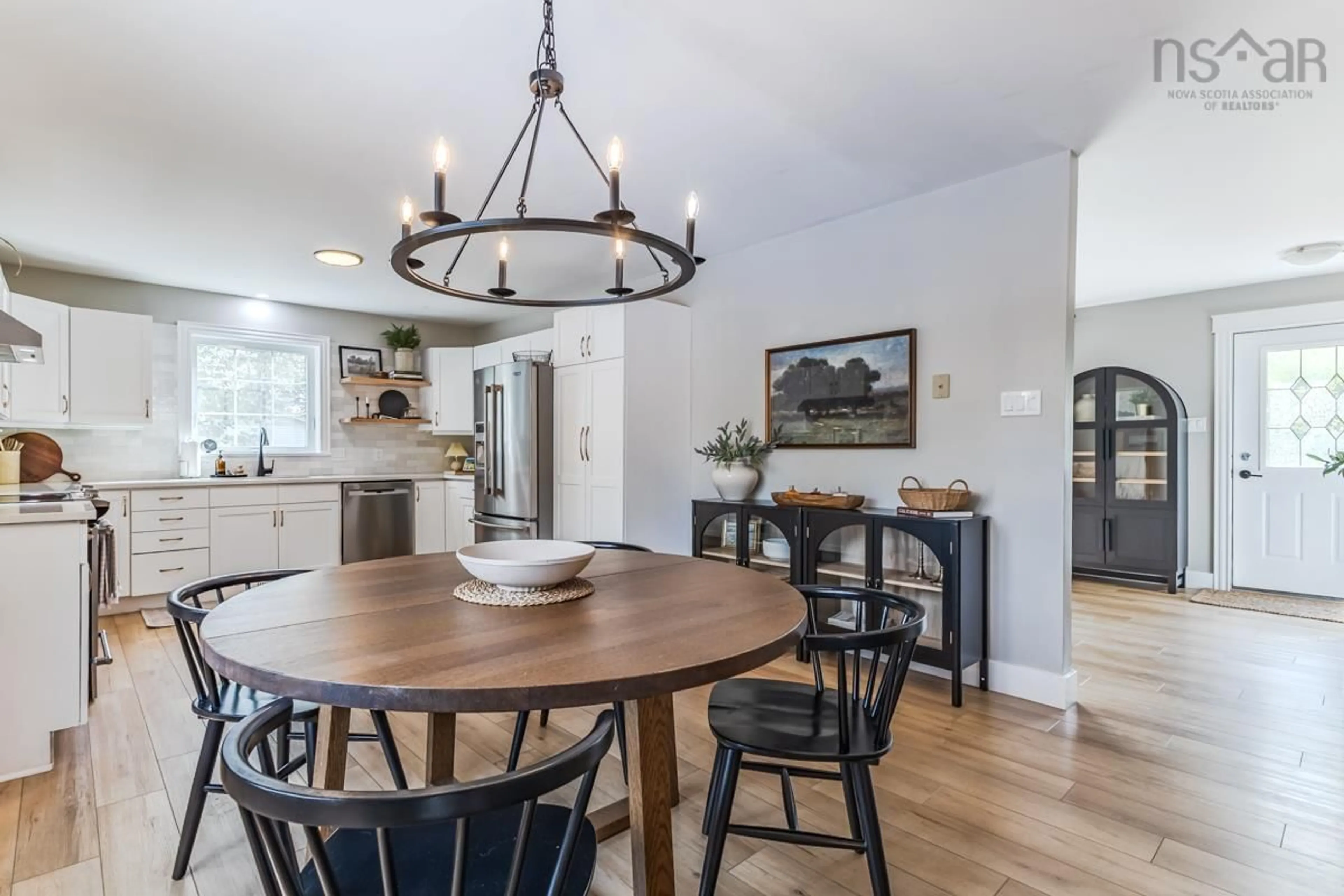 Open concept kitchen, wood/laminate floor for 50 Coldstream Dr, Valley Nova Scotia B6L 3E9
