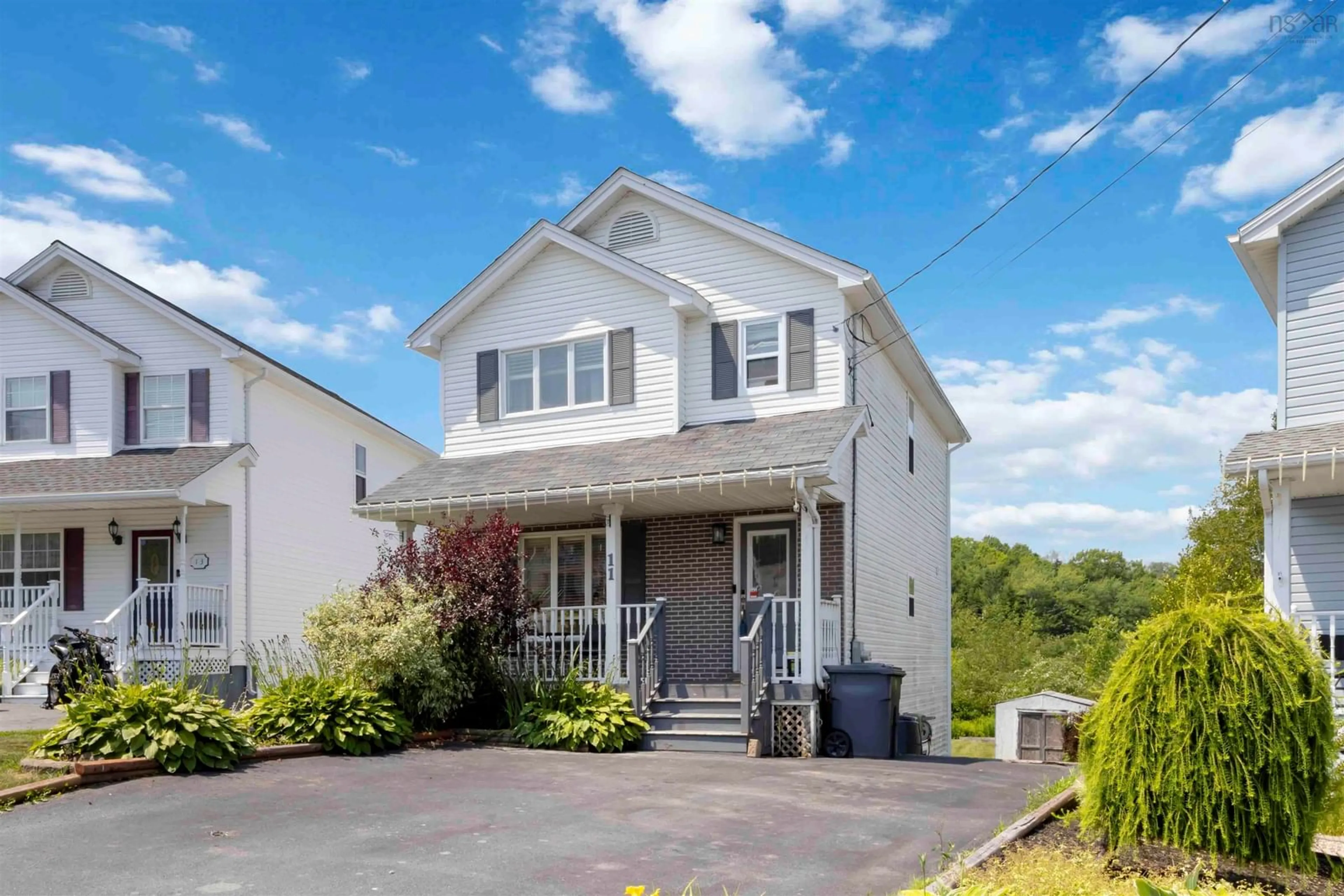 Home with vinyl exterior material, street for 11 Bianca Crt, Middle Sackville Nova Scotia B4E 3E2