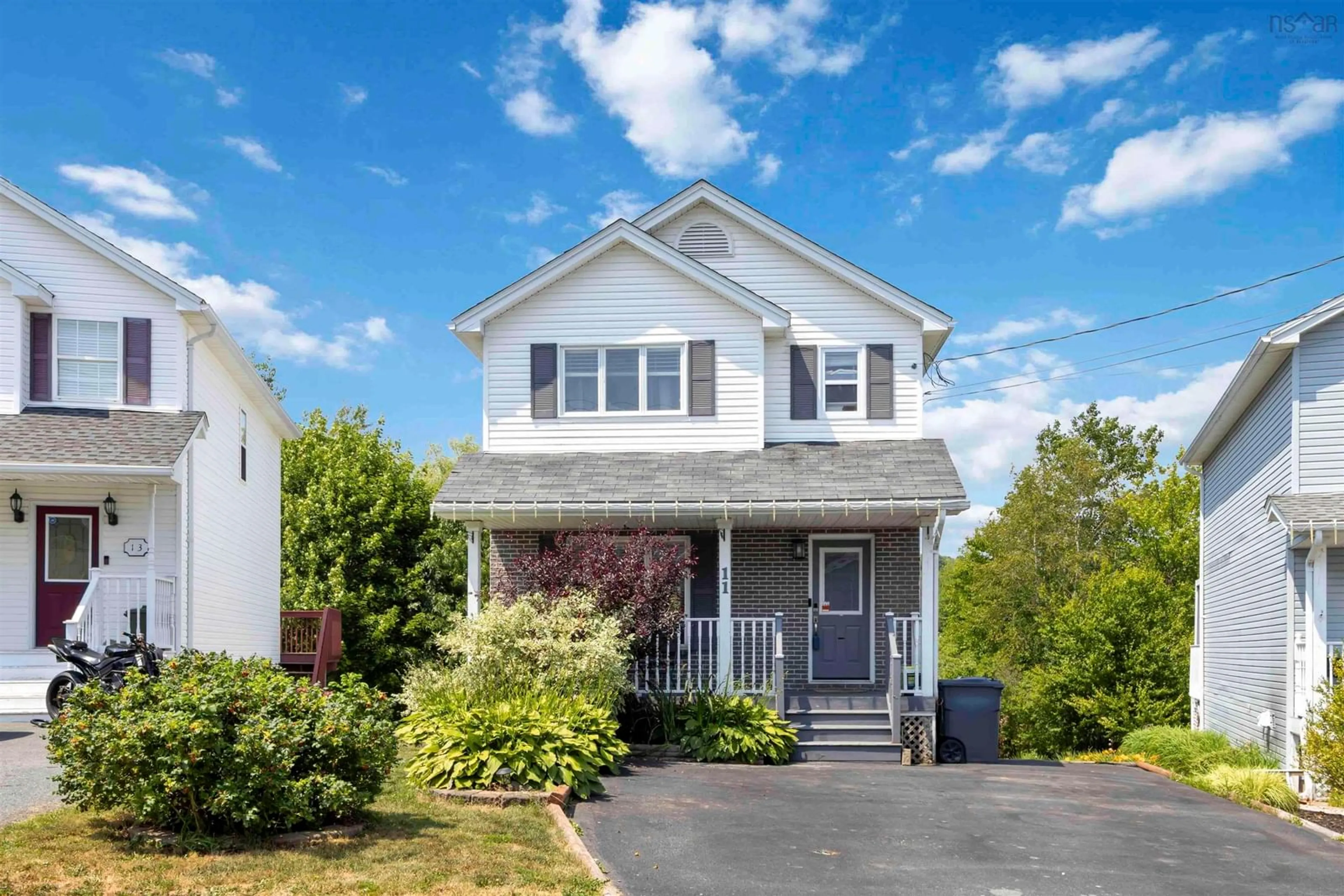 Home with vinyl exterior material, street for 11 Bianca Crt, Middle Sackville Nova Scotia B4E 3E2