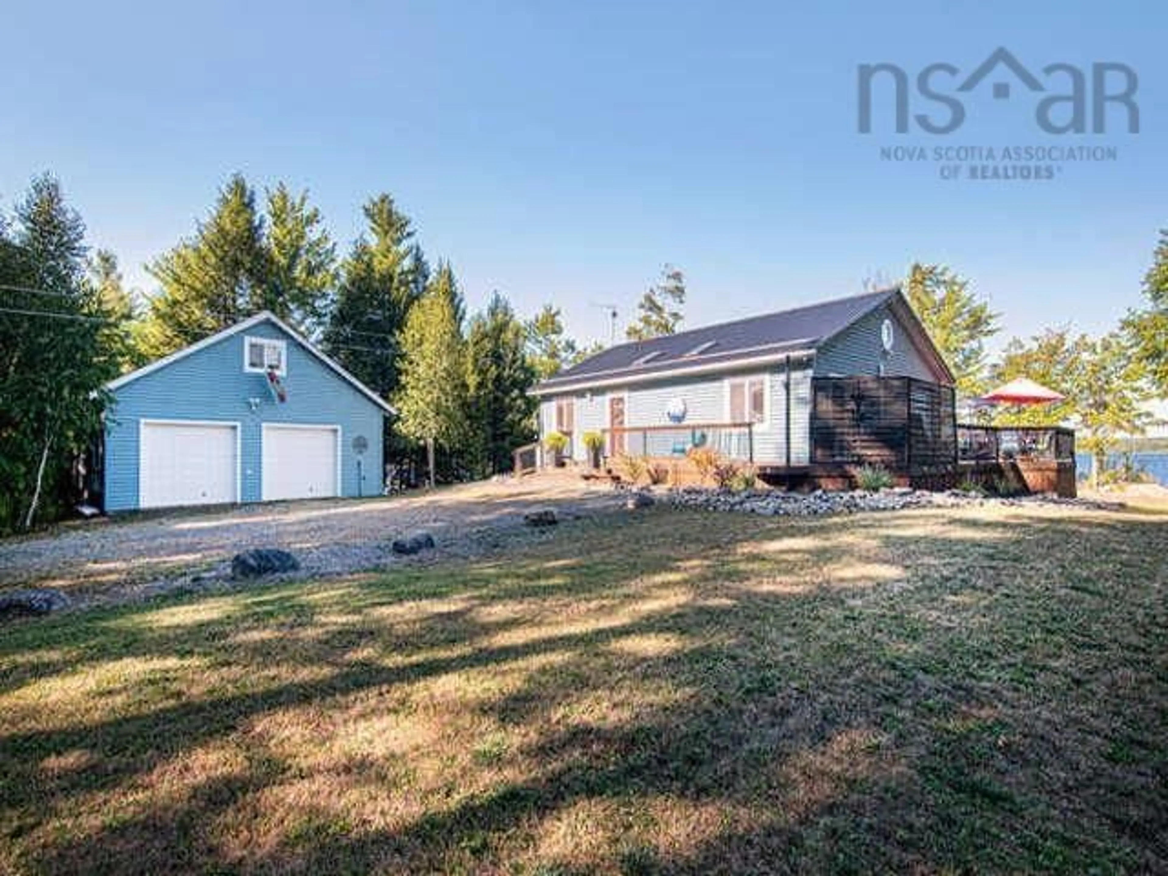 A pic from outside/outdoor area/front of a property/back of a property/a pic from drone, unknown for 1037 High Landing Rd, Parkdale Nova Scotia B0R 1A0