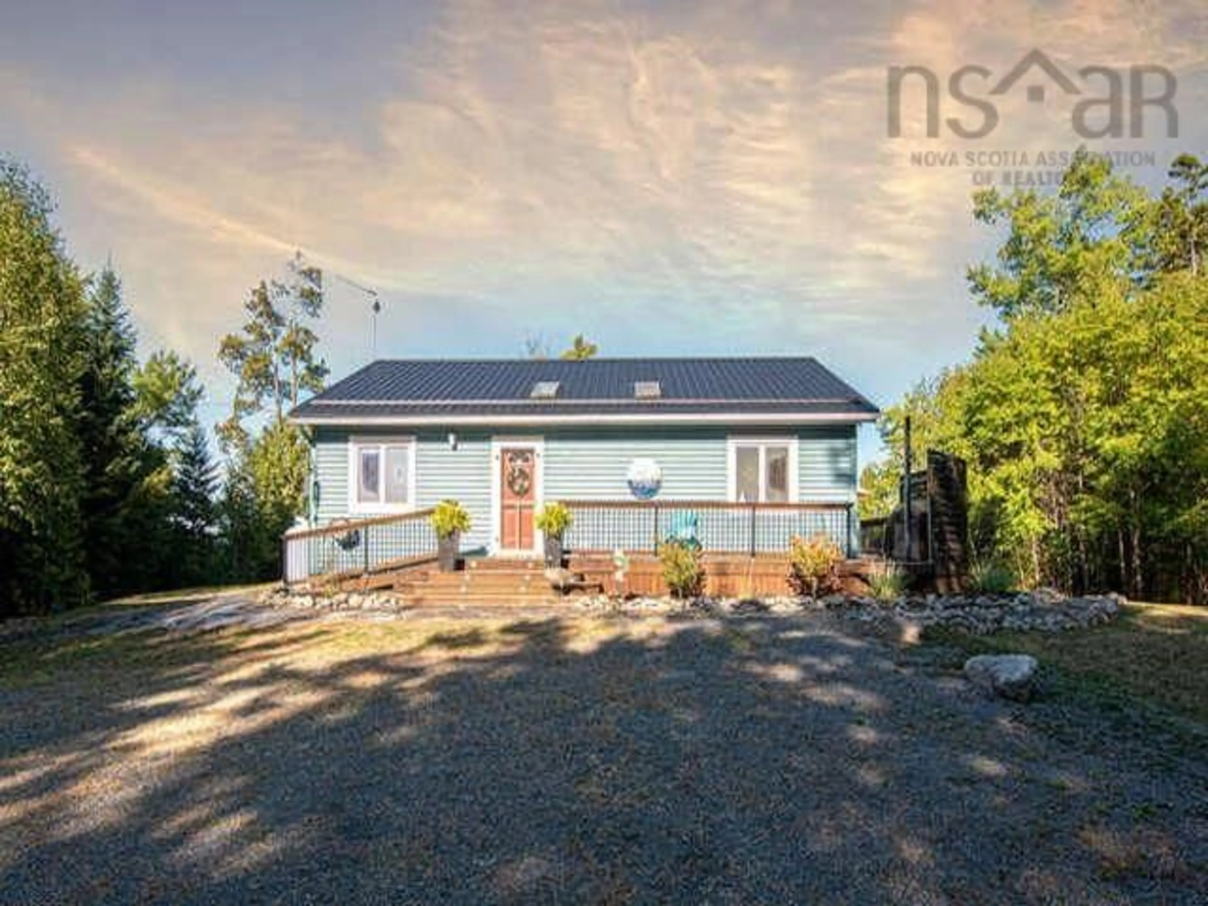 A pic from outside/outdoor area/front of a property/back of a property/a pic from drone, street for 1037 High Landing Rd, Parkdale Nova Scotia B0R 1A0