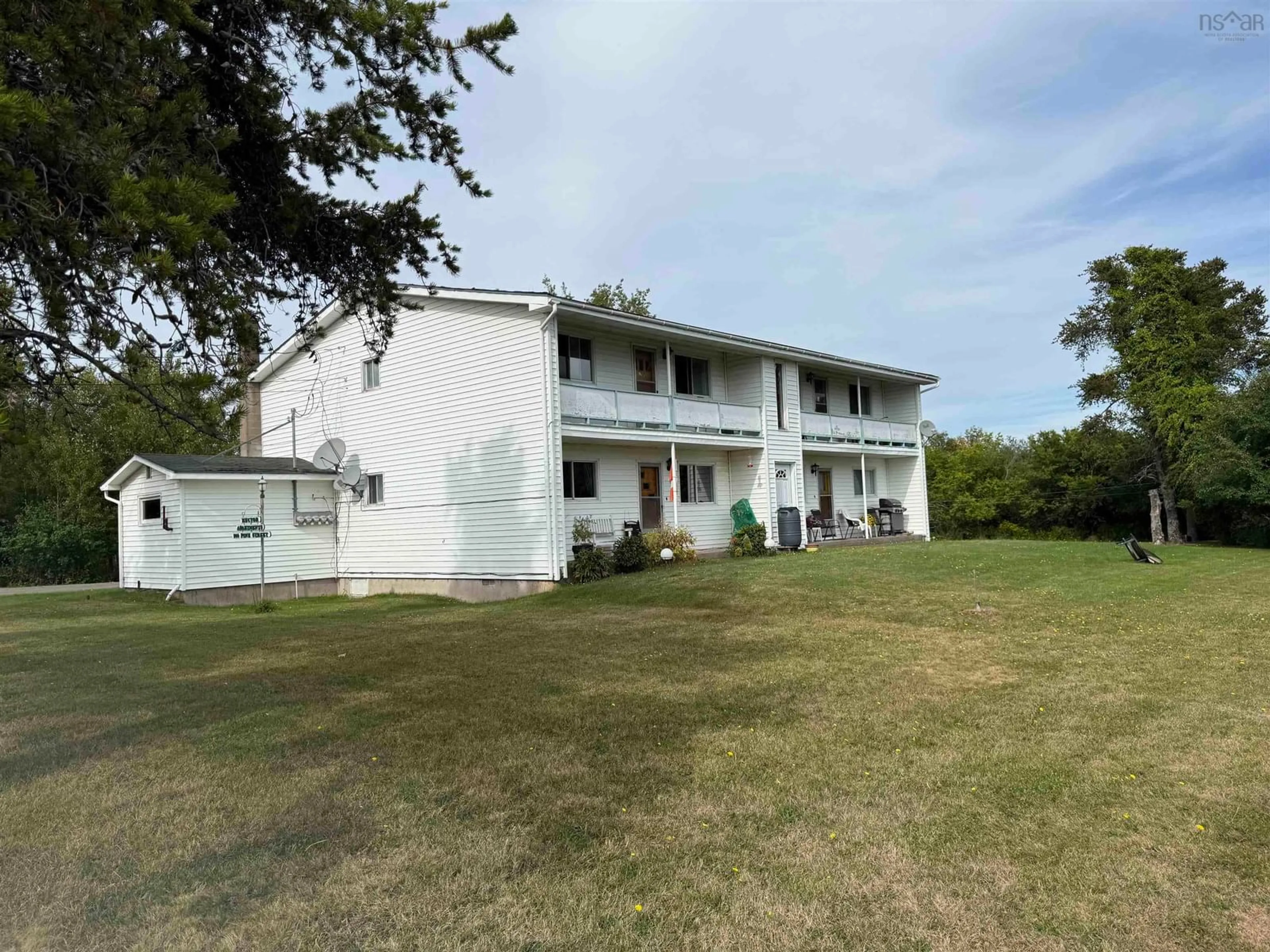 A pic from outside/outdoor area/front of a property/back of a property/a pic from drone, building for 106 Pine St, Pictou Nova Scotia B0K 1H0