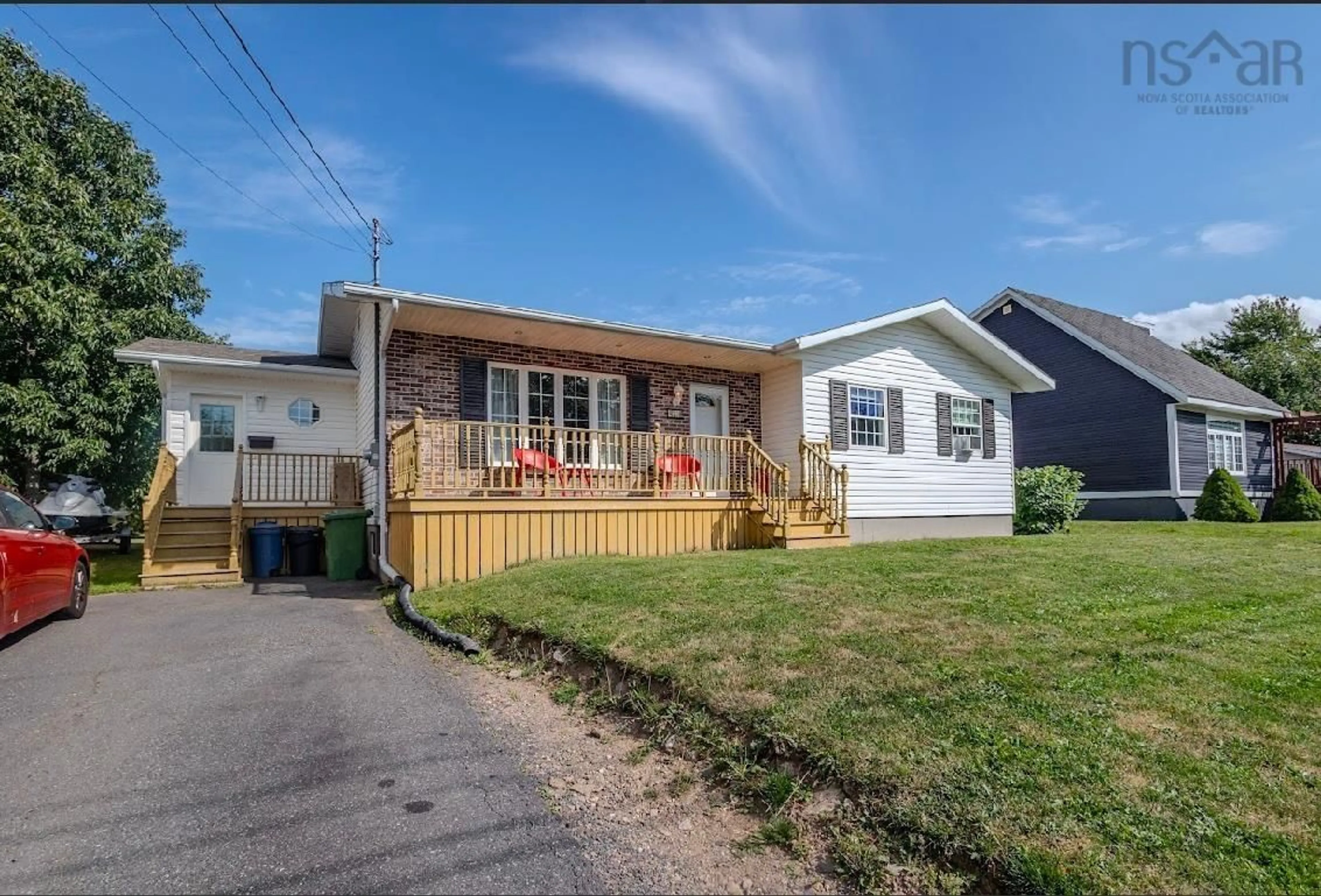 Home with vinyl exterior material, street for 13 Hodder Ave, North Sydney Nova Scotia B2A 3T4