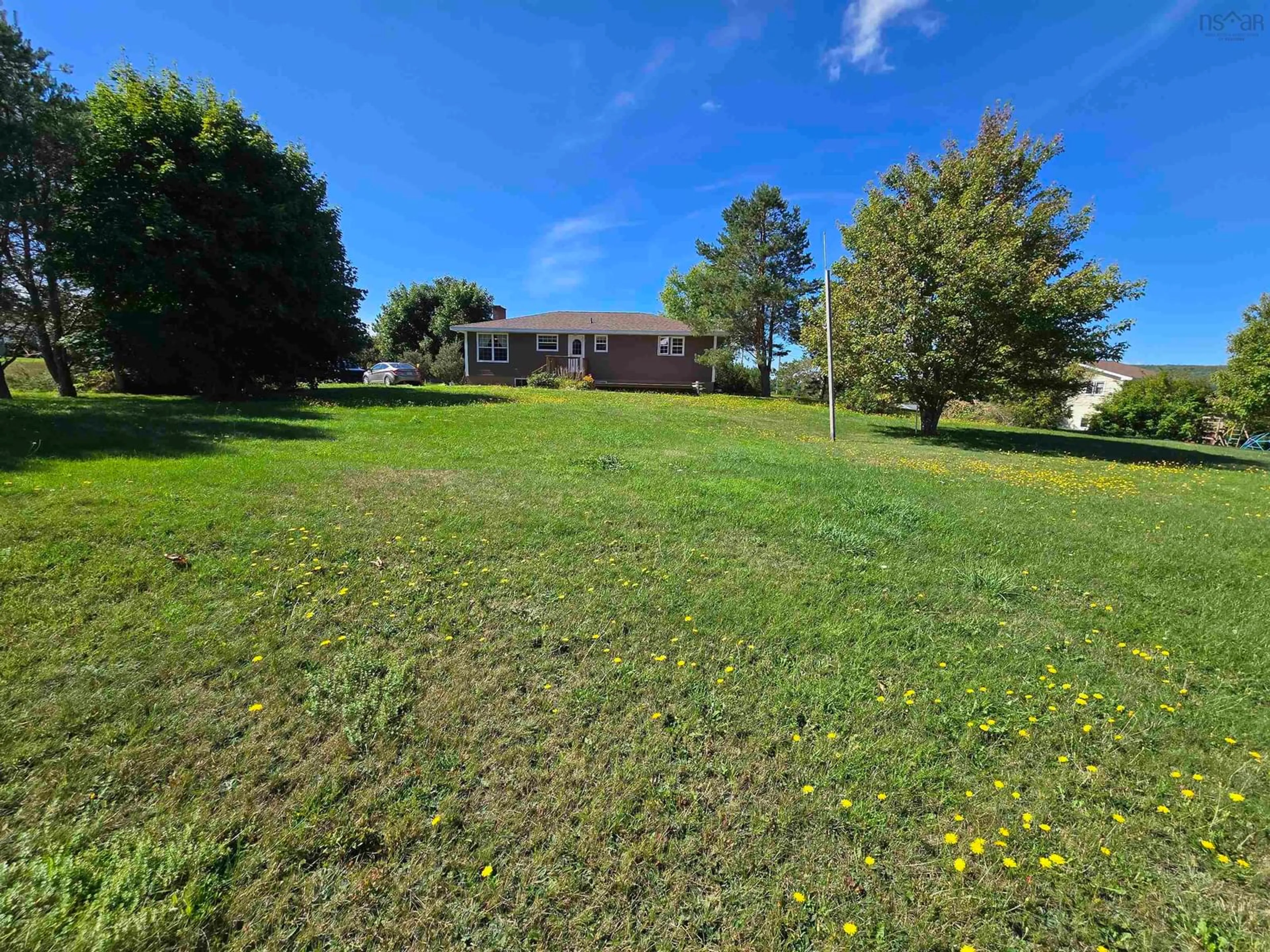 A pic from outside/outdoor area/front of a property/back of a property/a pic from drone, water/lake/river/ocean view for 87 Green Meadows Dr, Howie Centre Nova Scotia B1L 1C7