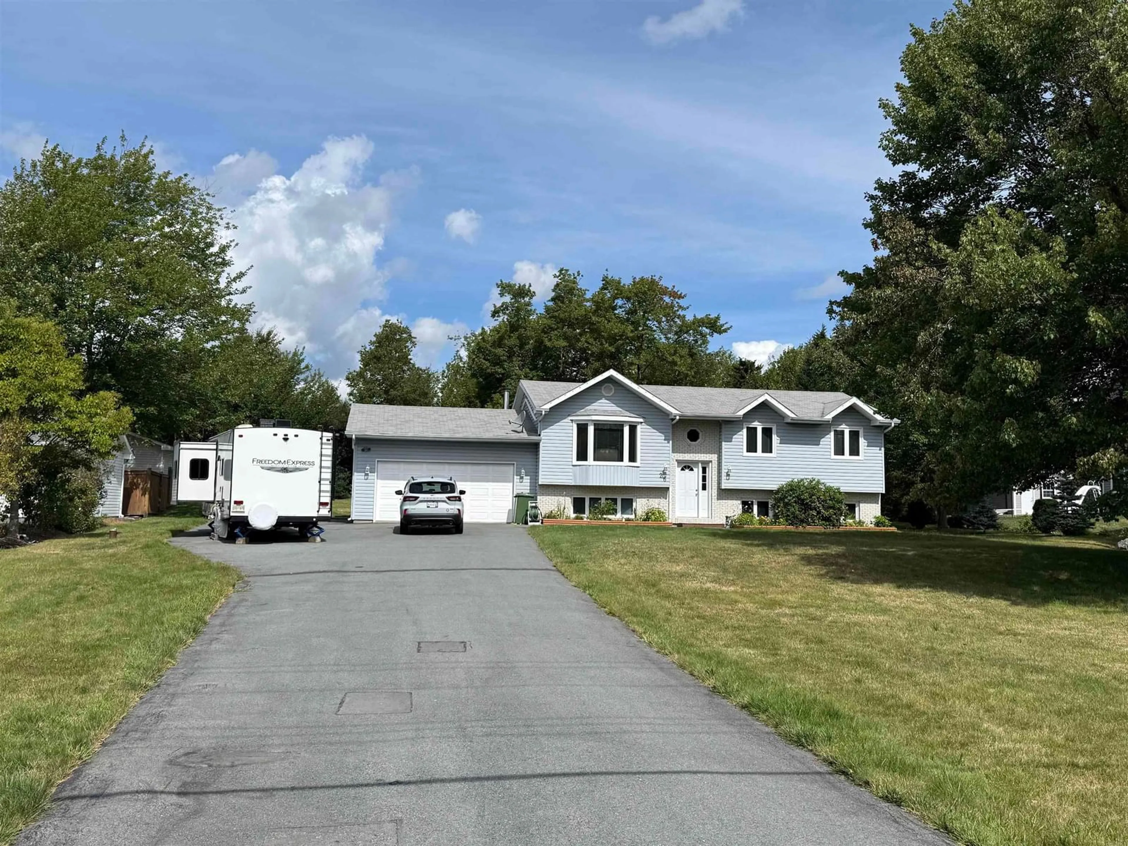 Home with vinyl exterior material, street for 26 Giberson Dr, Westphal Nova Scotia B2W 6J6