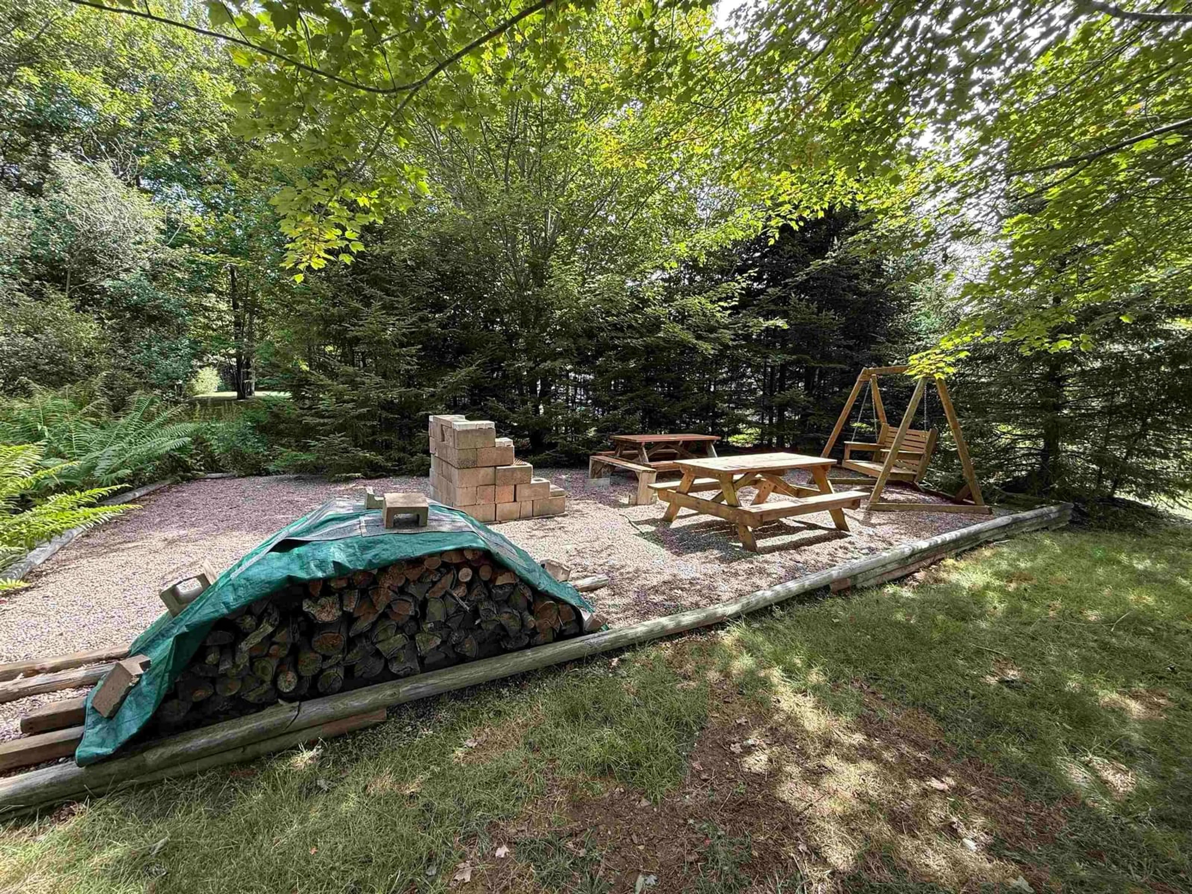 Patio, forest/trees view for 26 Giberson Dr, Westphal Nova Scotia B2W 6J6