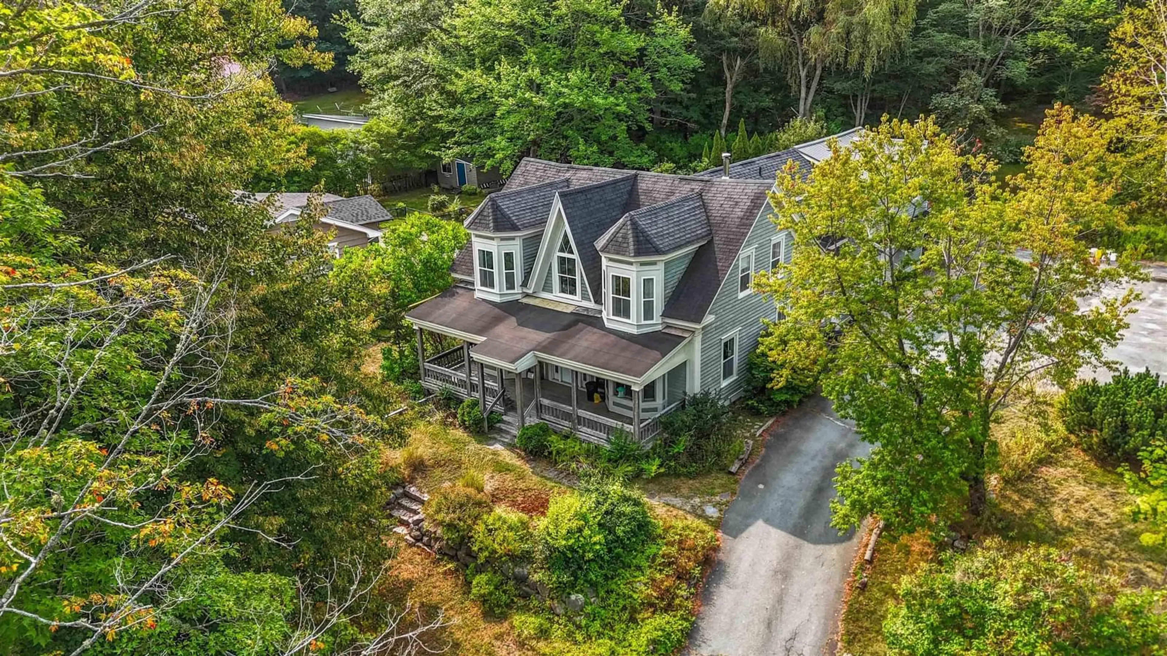 A pic from outside/outdoor area/front of a property/back of a property/a pic from drone, street for 57 King St, Bridgewater Nova Scotia B4V 1A1