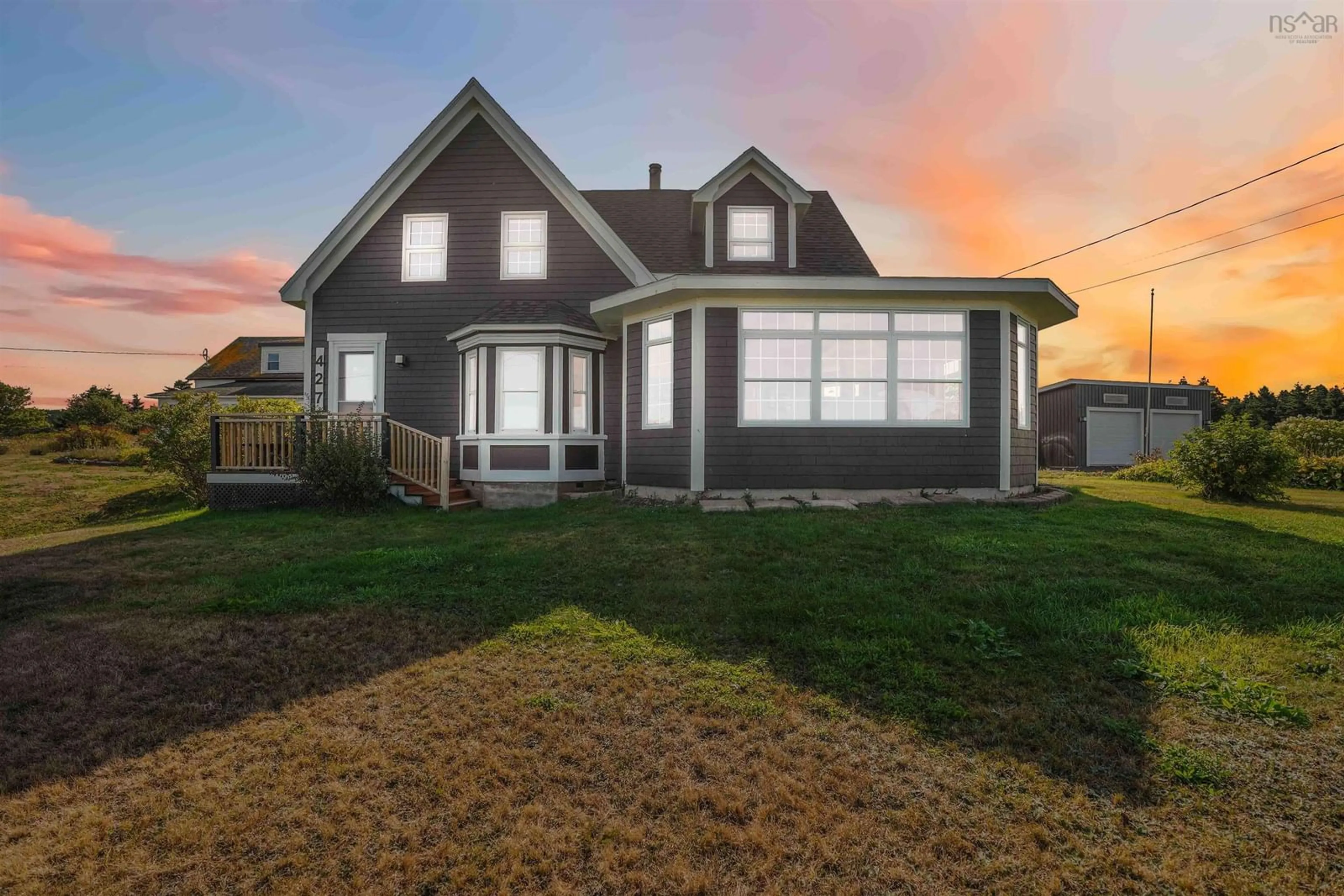 Home with vinyl exterior material, street for 427 Overcove Rd, Freeport Nova Scotia B0V 1B0
