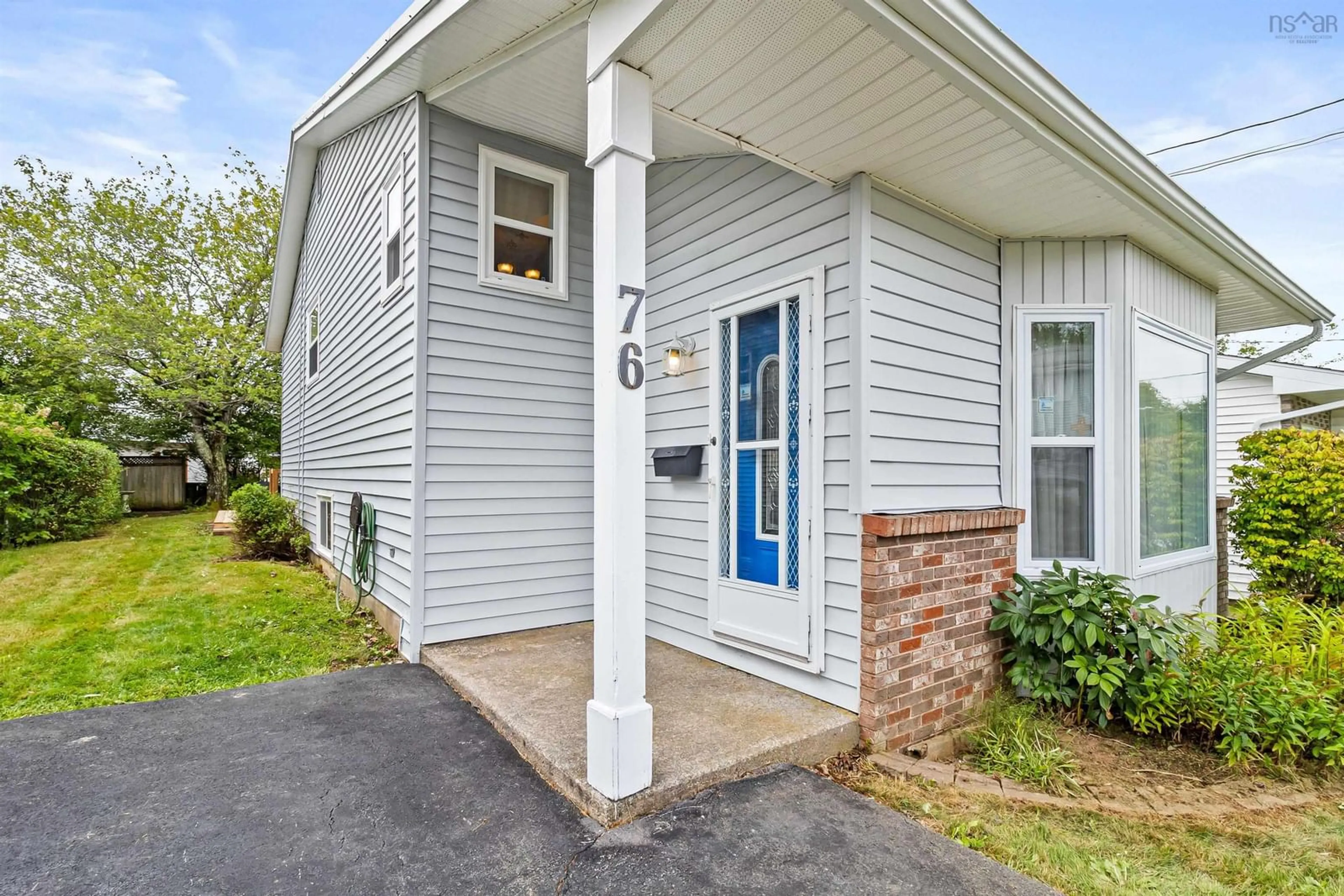 Home with vinyl exterior material, street for 76 Noria Cres, Middle Sackville Nova Scotia B4E 2L7