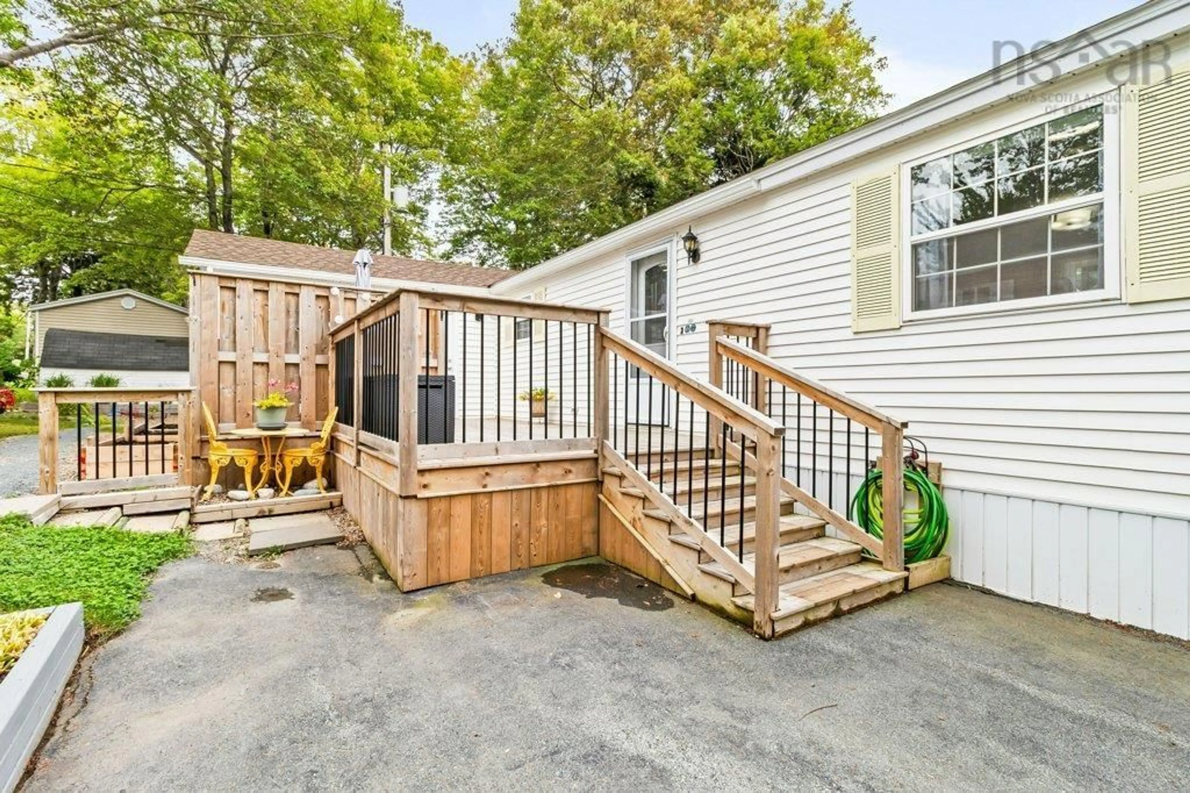 Patio, water/lake/river/ocean view for 8 Fourth St, Lucasville Nova Scotia B4B 1R1