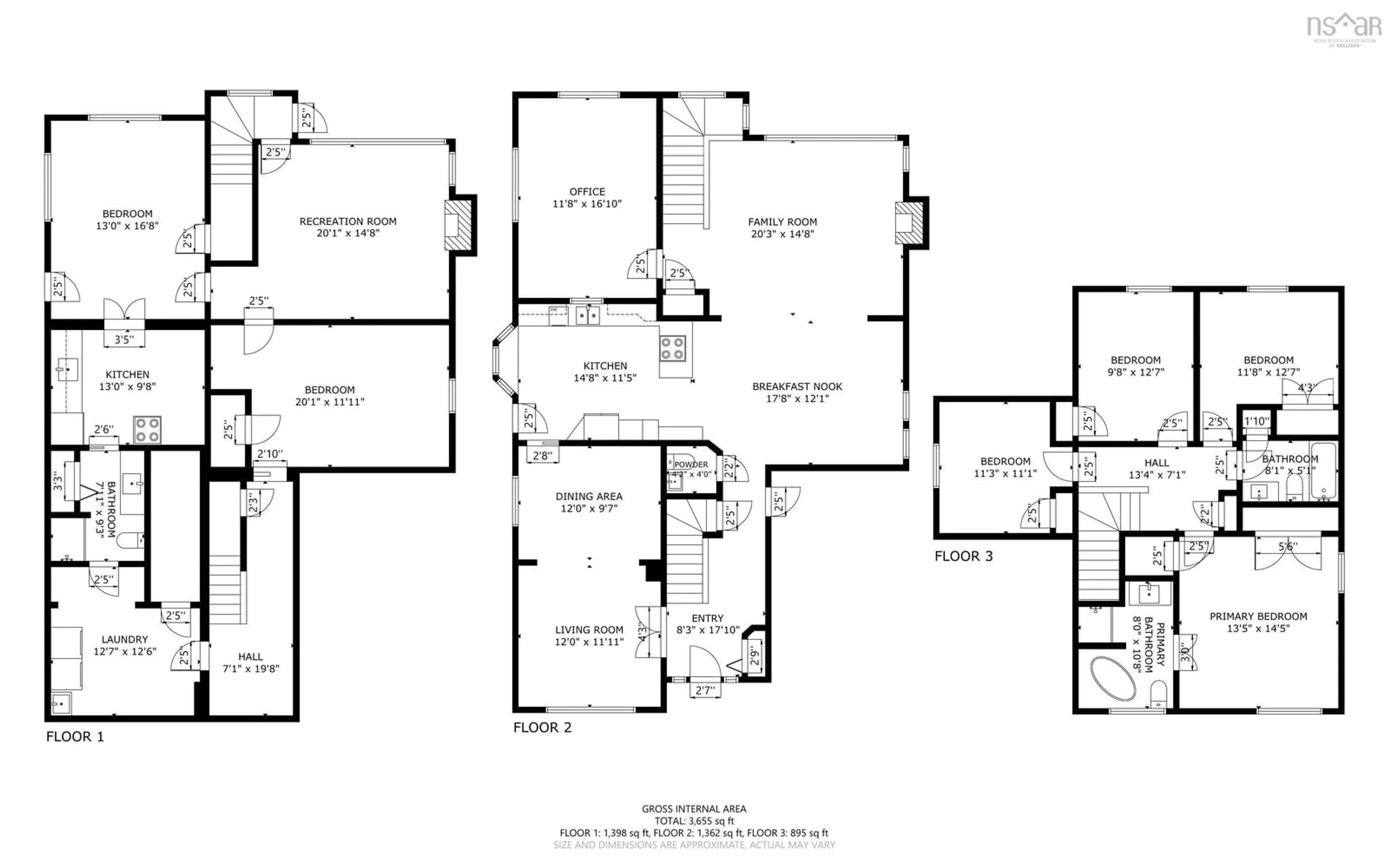 Floor plan for 17 Oakley Ave, Halifax Nova Scotia B3M 3G6