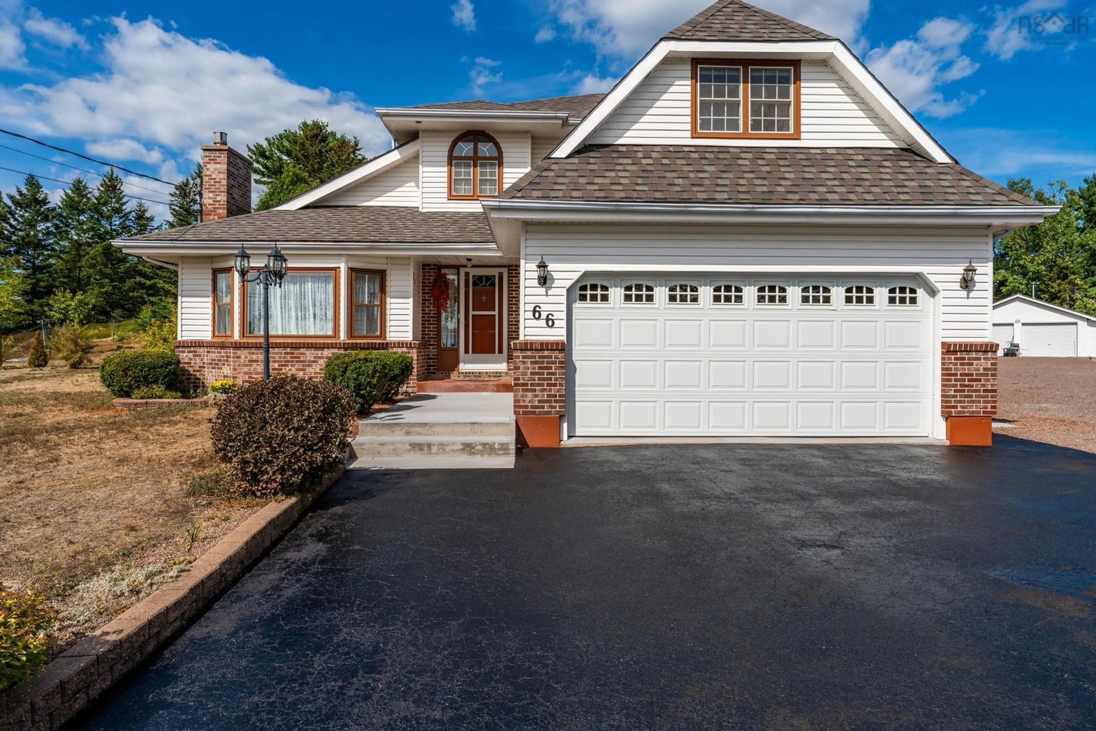 Home with vinyl exterior material, street for 66 Dahlgren Cres, North Kingston Nova Scotia B0P 1R0