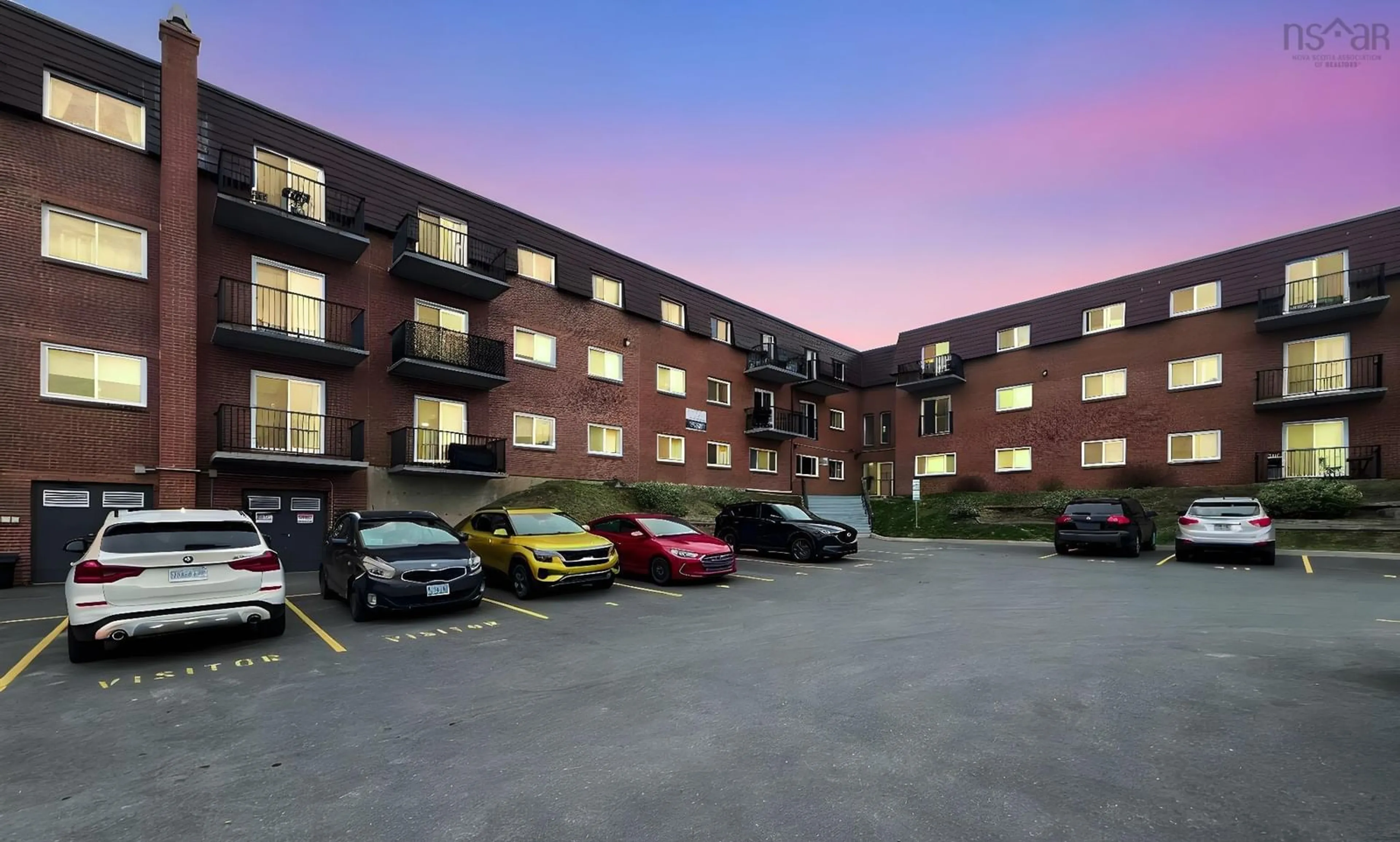 A pic from outside/outdoor area/front of a property/back of a property/a pic from drone, building for 7 Jamieson St #205, Dartmouth Nova Scotia B3A 4L2