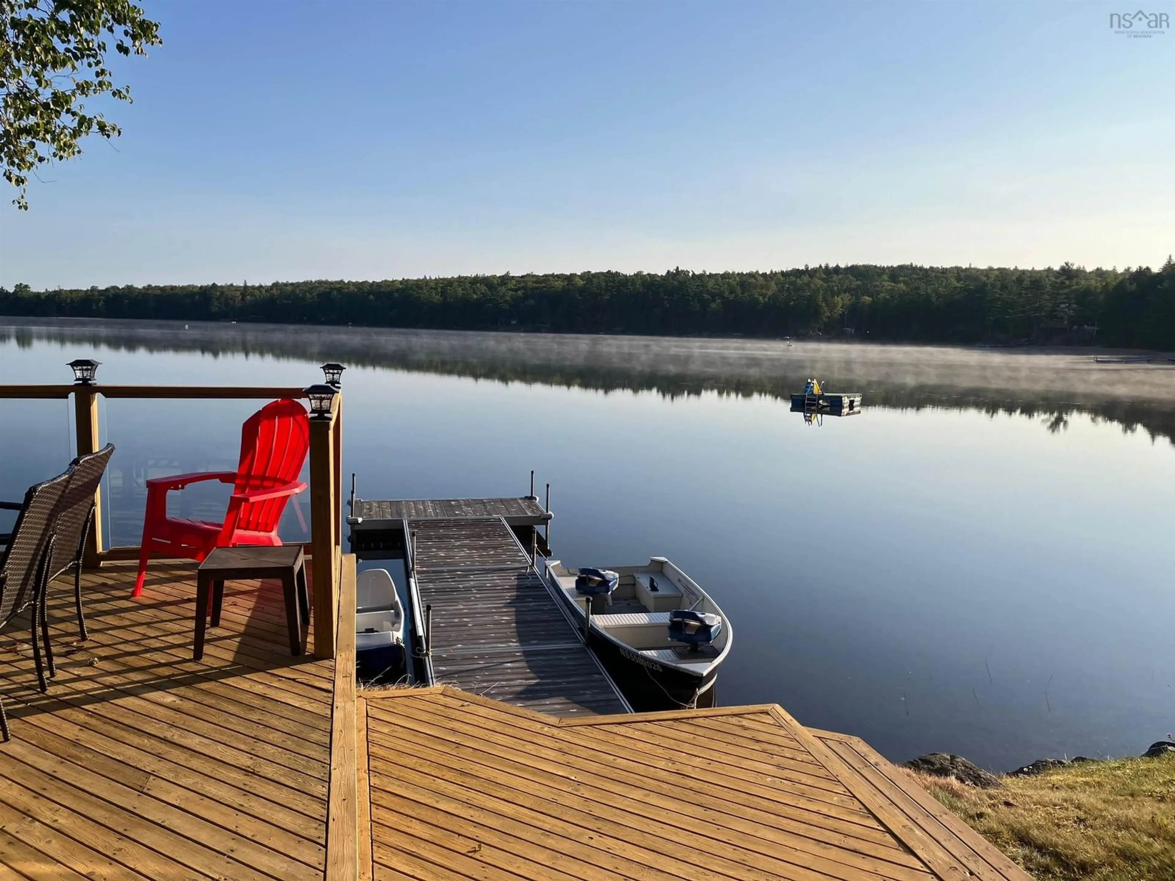 Patio, water/lake/river/ocean view for 43 Lake Paul Rd Rd, Lake Paul Nova Scotia B0P 1C0