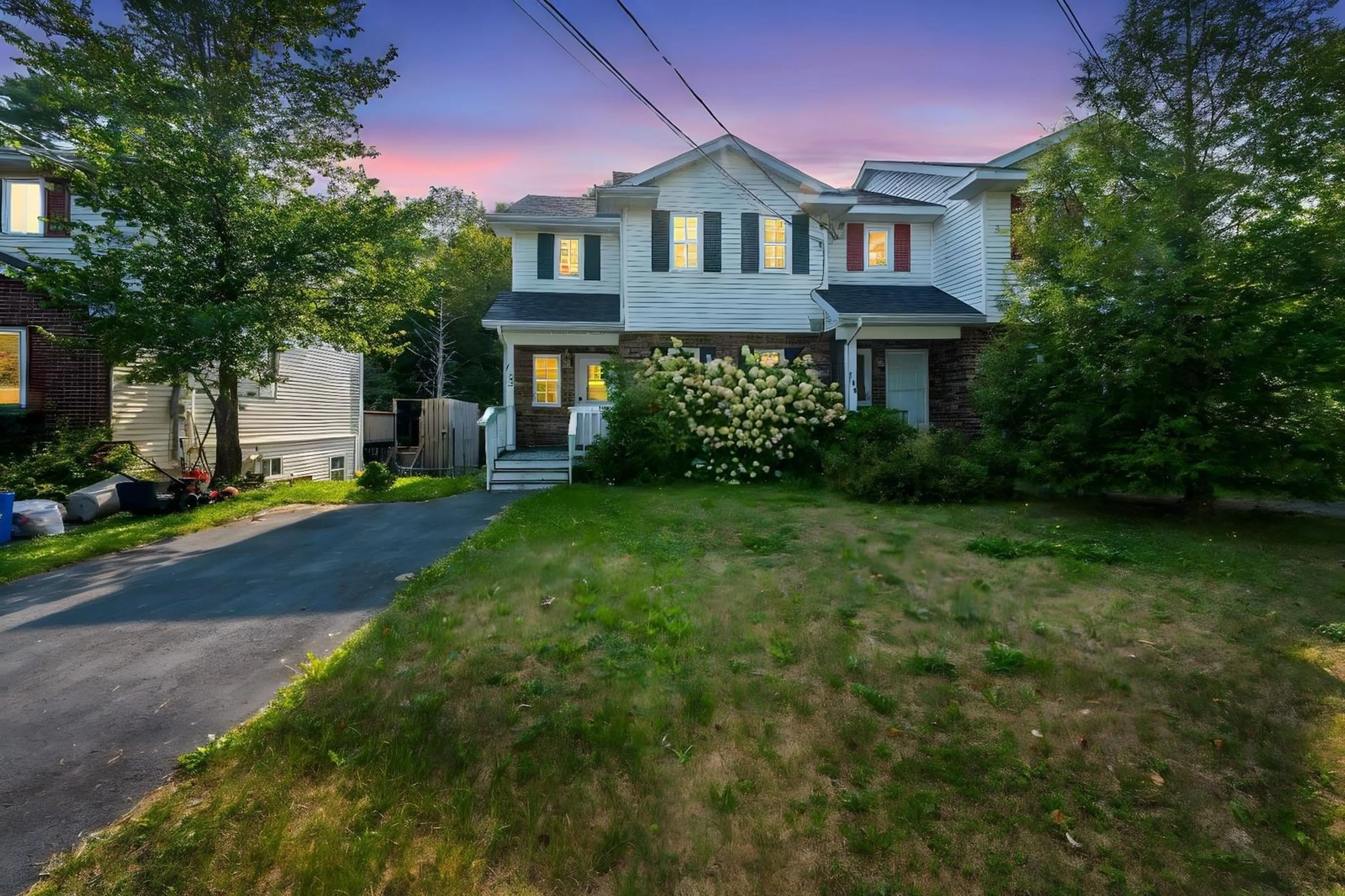 A pic from outside/outdoor area/front of a property/back of a property/a pic from drone, street for 112 Bruce Dr, Lower Sackville Nova Scotia B4C 3V1