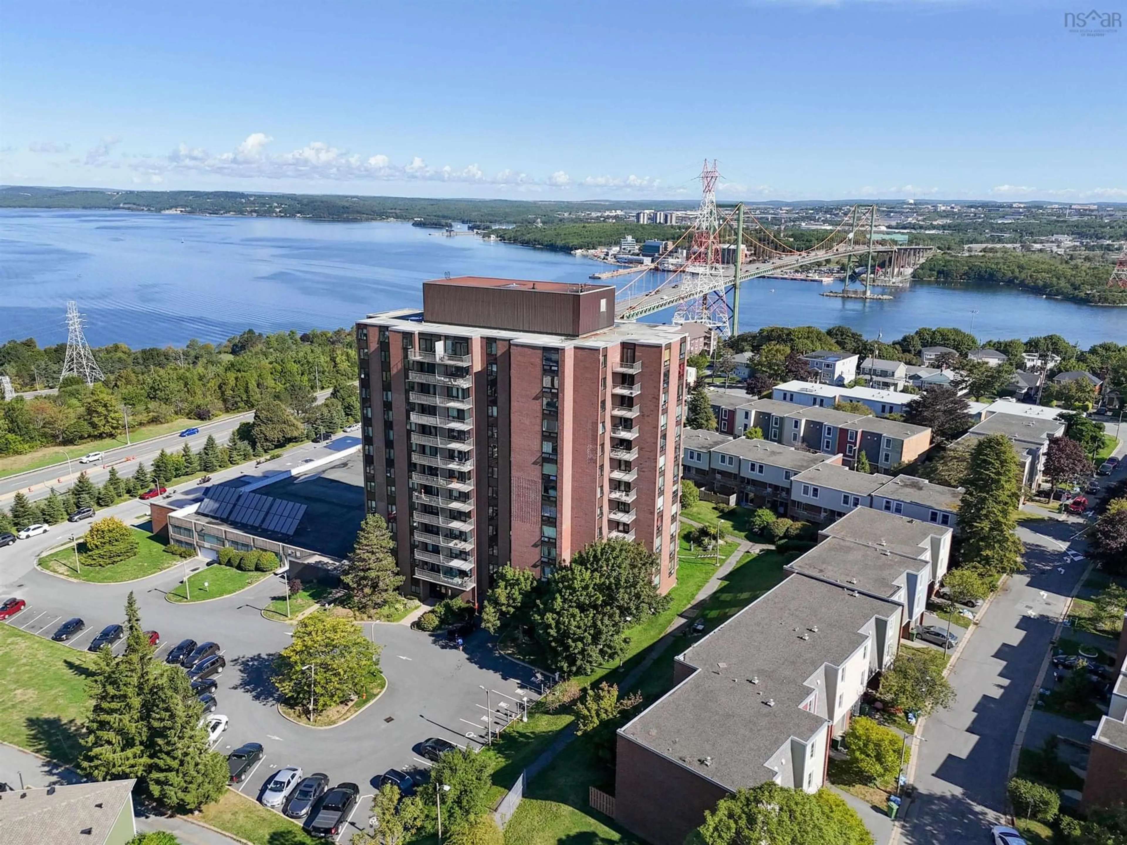 A pic from outside/outdoor area/front of a property/back of a property/a pic from drone, water/lake/river/ocean view for 5572 North Ridge Rd #701, Halifax Nova Scotia B3K 5K2