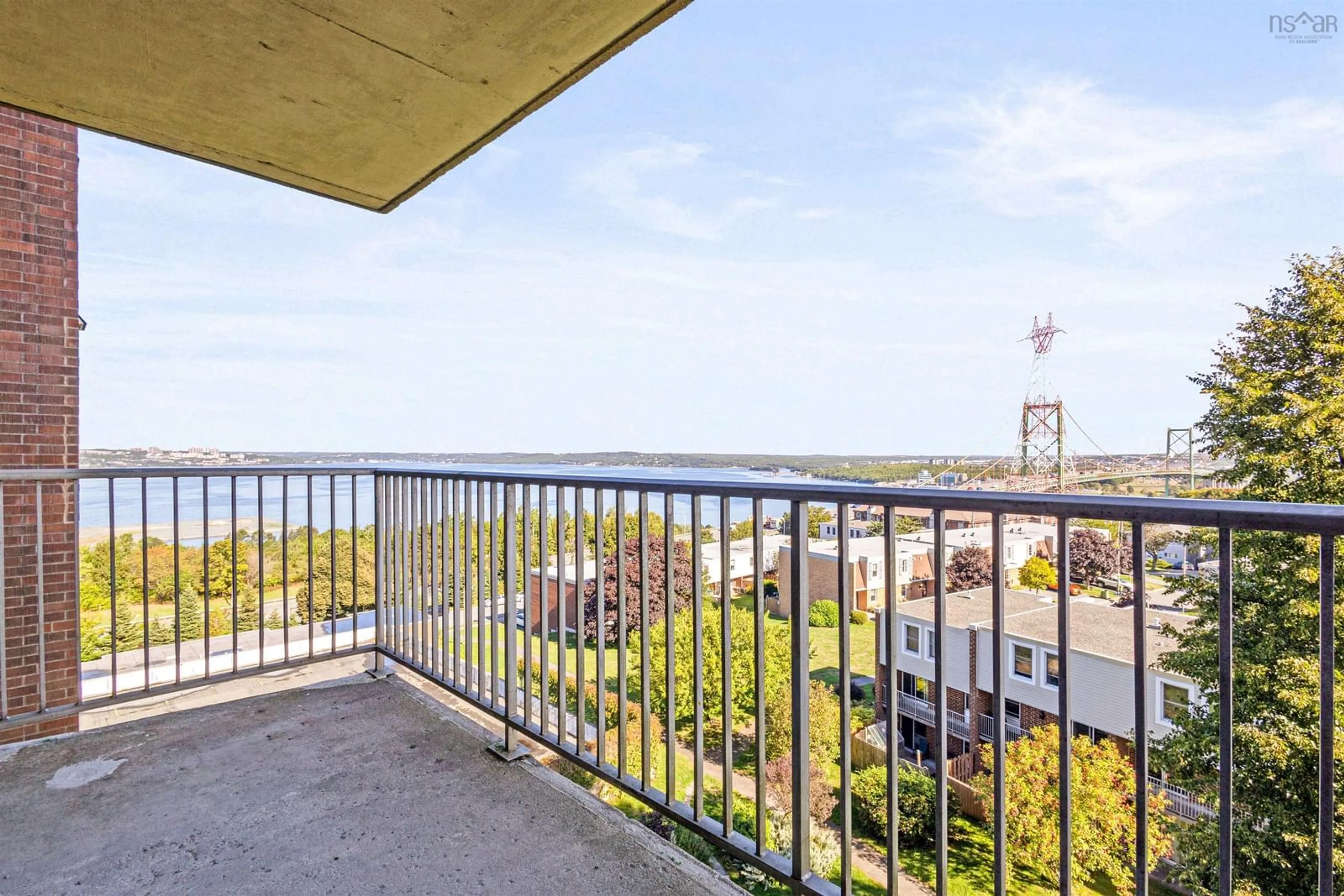 Balcony in the apartment, water/lake/river/ocean view for 5572 North Ridge Rd #701, Halifax Nova Scotia B3K 5K2