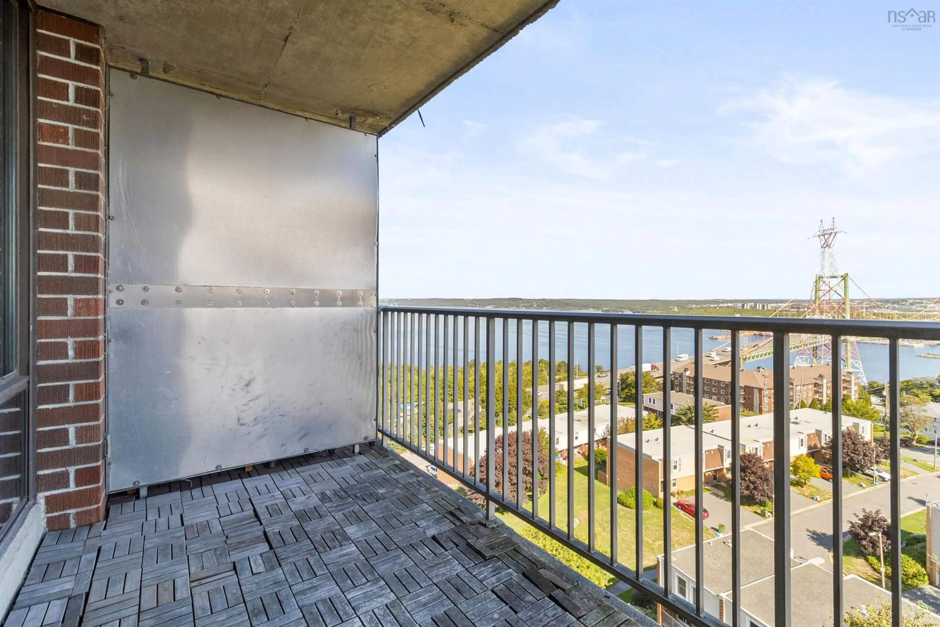 Balcony in the apartment, water/lake/river/ocean view for 5572 North Ridge Rd #1202, Halifax Peninsula Nova Scotia B3K 5K2