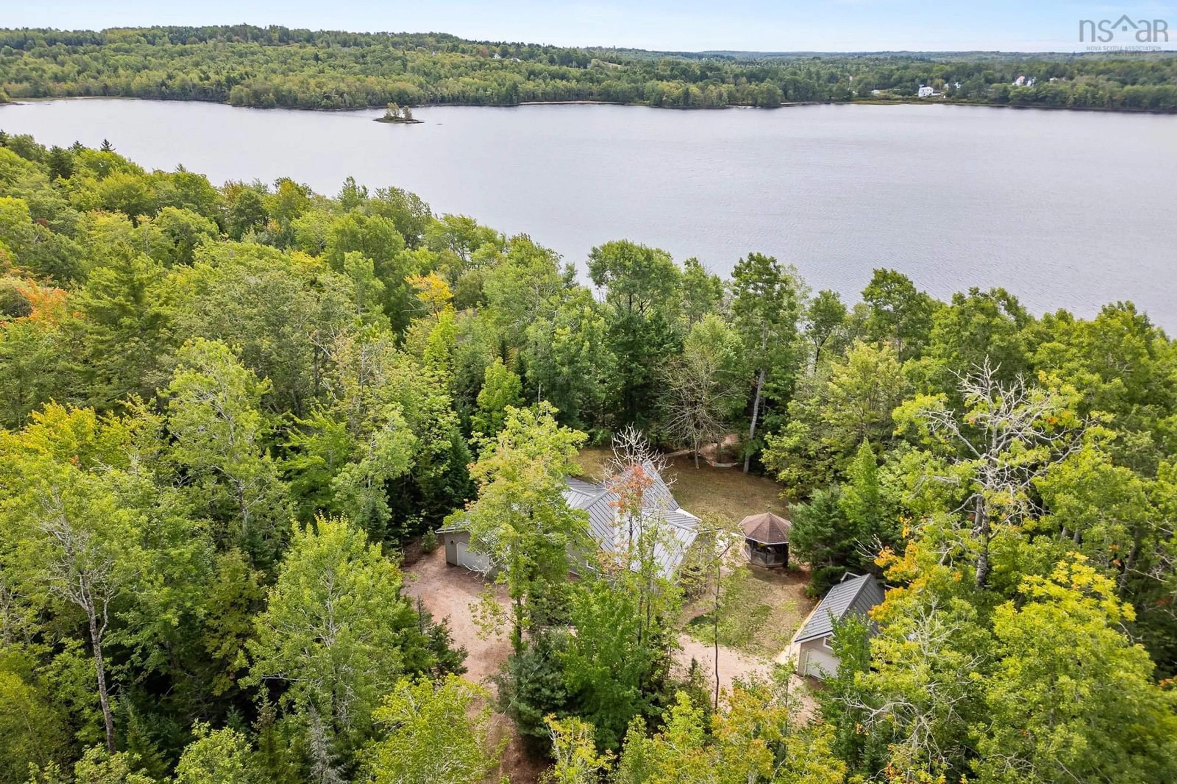 A pic from outside/outdoor area/front of a property/back of a property/a pic from drone, water/lake/river/ocean view for 128 Davison Mill Road, Hastings Nova Scotia B0R 1H0