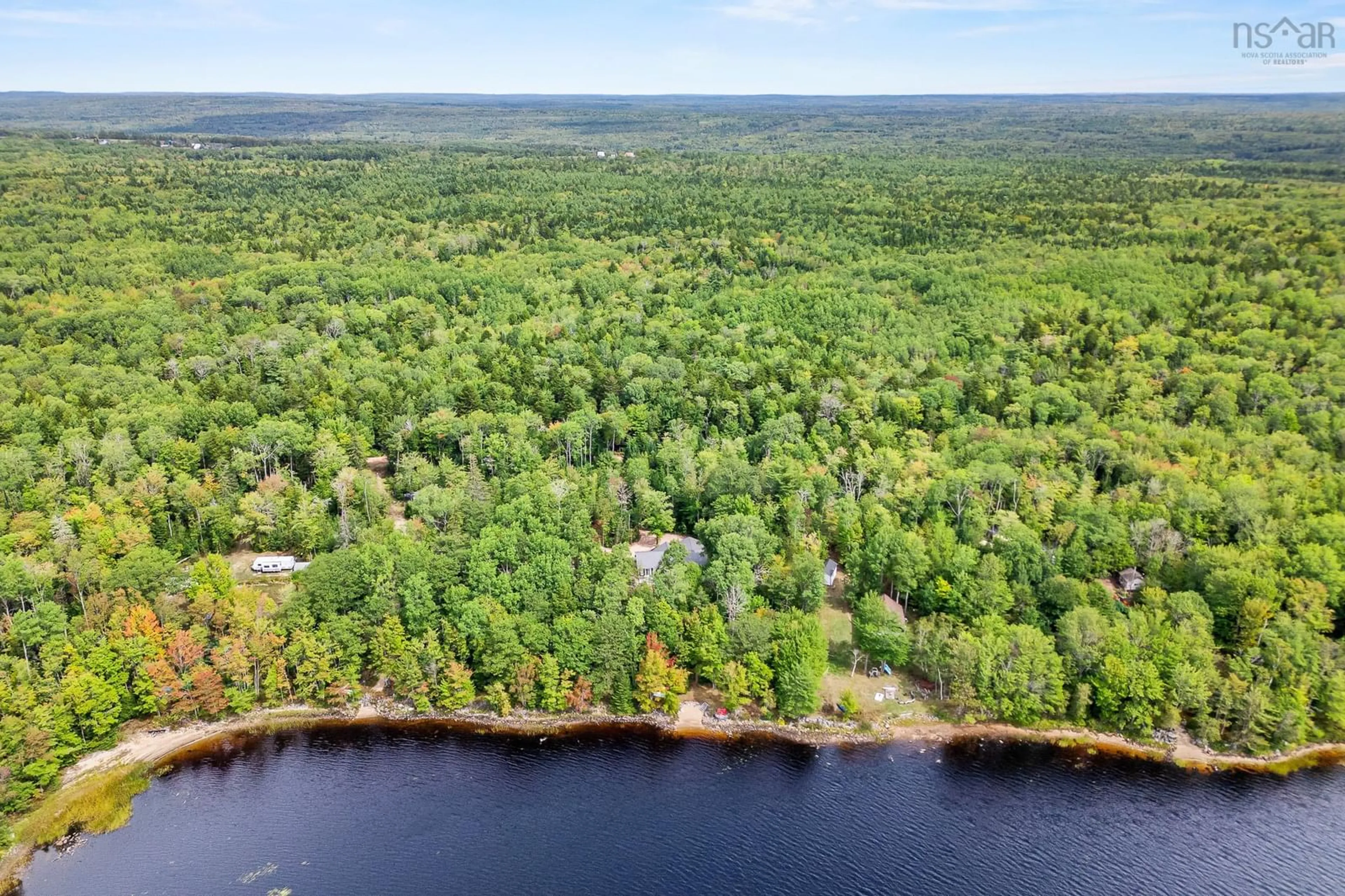 A pic from outside/outdoor area/front of a property/back of a property/a pic from drone, water/lake/river/ocean view for 128 Davison Mill Road, Hastings Nova Scotia B0R 1H0