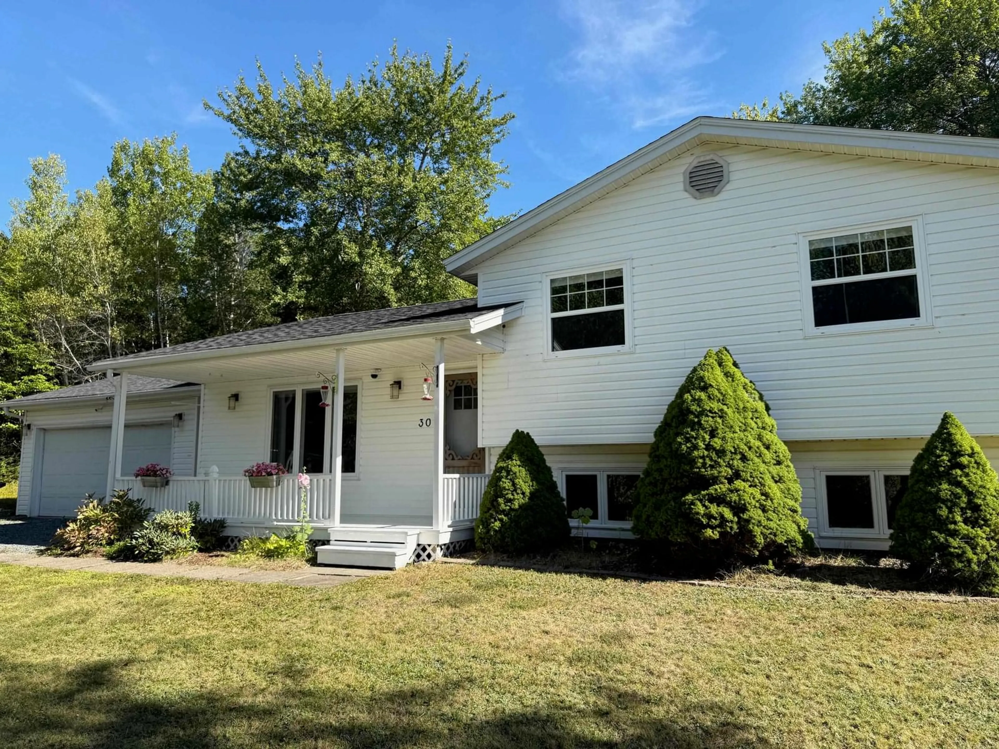 Home with vinyl exterior material, street for 30 Jessie Lane, Pine Grove Nova Scotia B0J 1E0