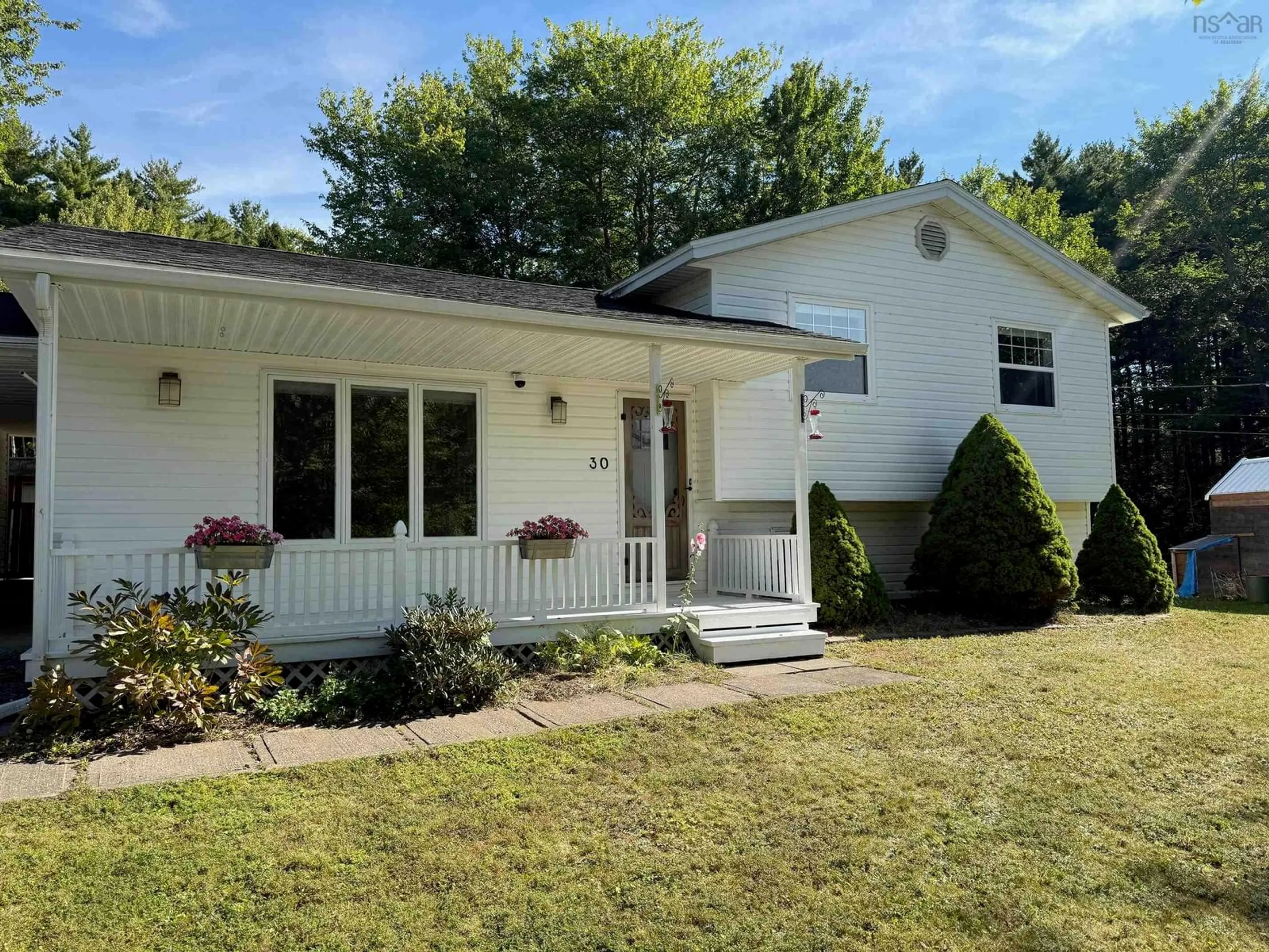 Home with vinyl exterior material, street for 30 Jessie Lane, Pine Grove Nova Scotia B0J 1E0