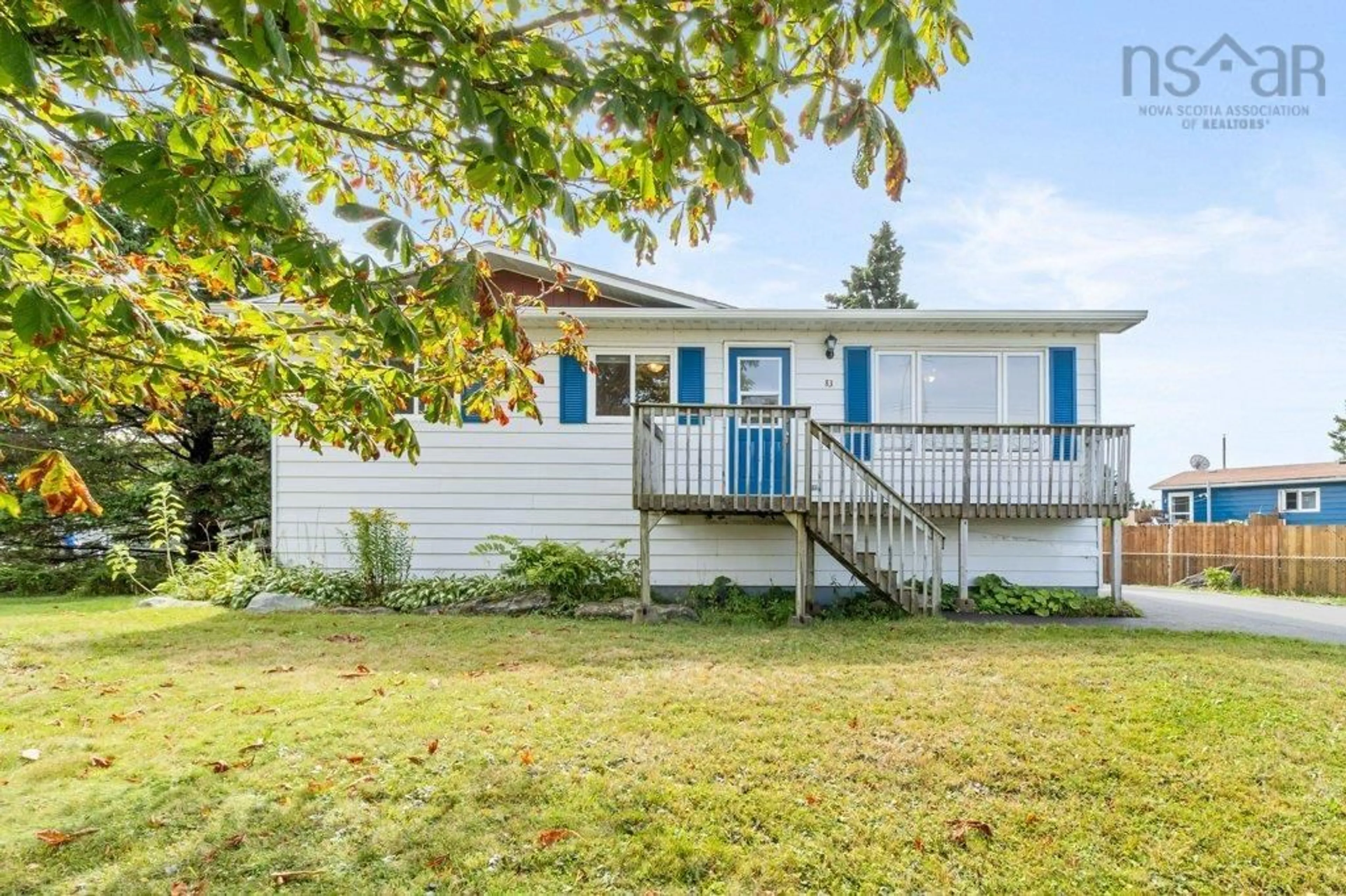 Home with vinyl exterior material, street for 83 Redoubt Way, Eastern Passage Nova Scotia B3G 1E7