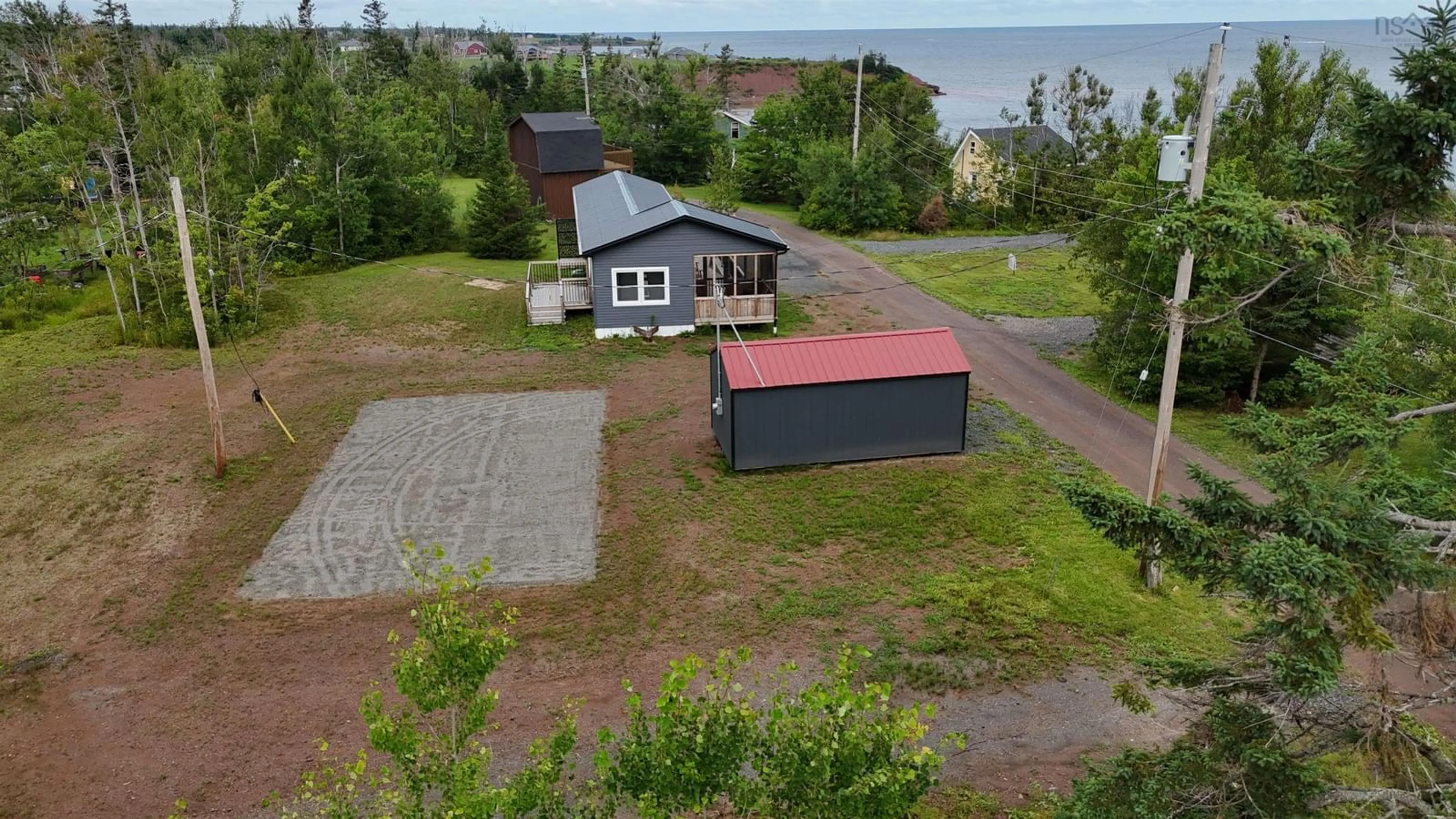 A pic from outside/outdoor area/front of a property/back of a property/a pic from drone, unknown for 124 & 115 Red Cliff Dr, Seafoam Nova Scotia B0K 1N0