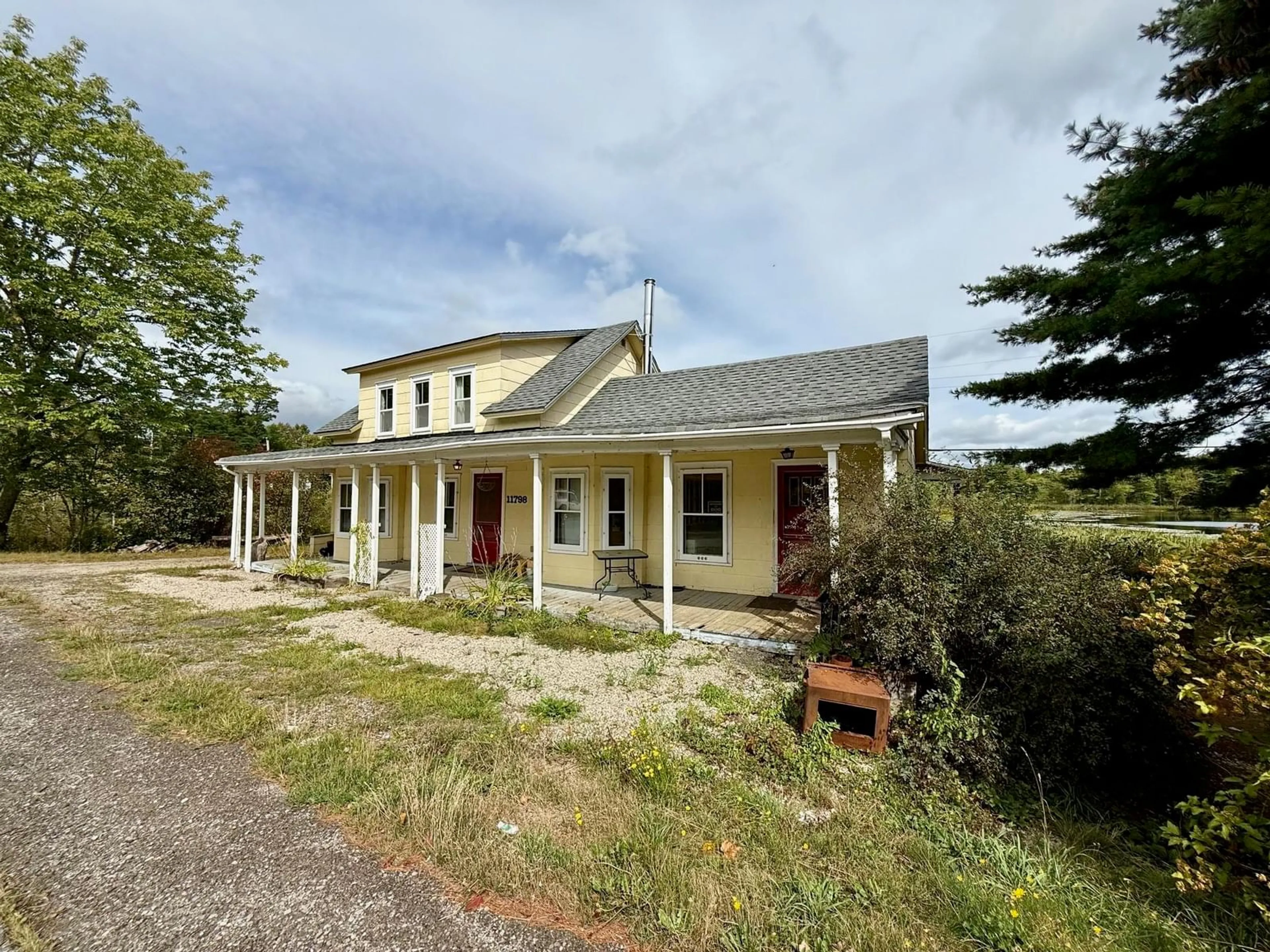 A pic from outside/outdoor area/front of a property/back of a property/a pic from drone, building for 11798 Highway 8, Kempt Nova Scotia B0T 1B0