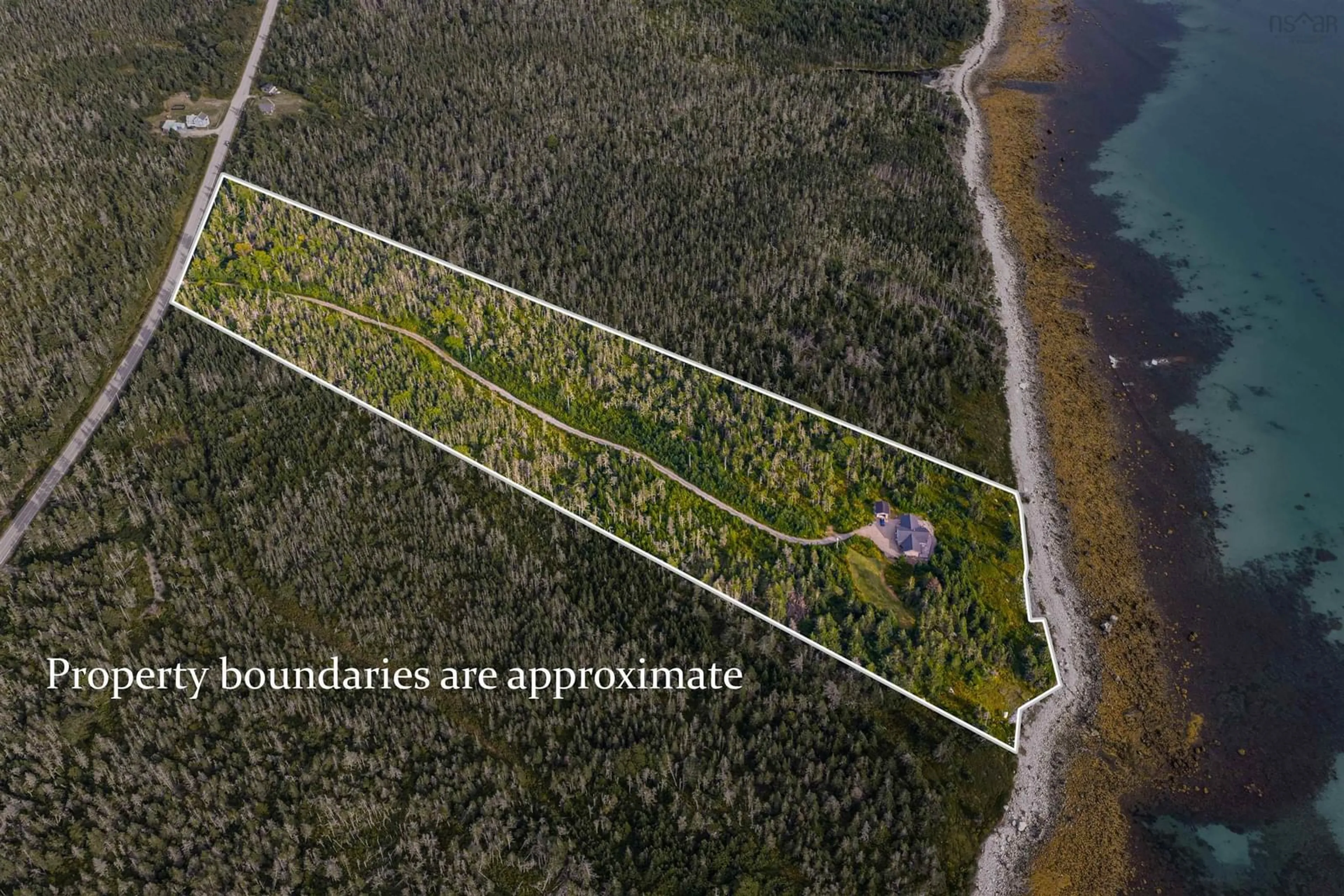 A pic from outside/outdoor area/front of a property/back of a property/a pic from drone, water/lake/river/ocean view for 1394 Villagedale Road, Villagedale Nova Scotia B0W 1E0