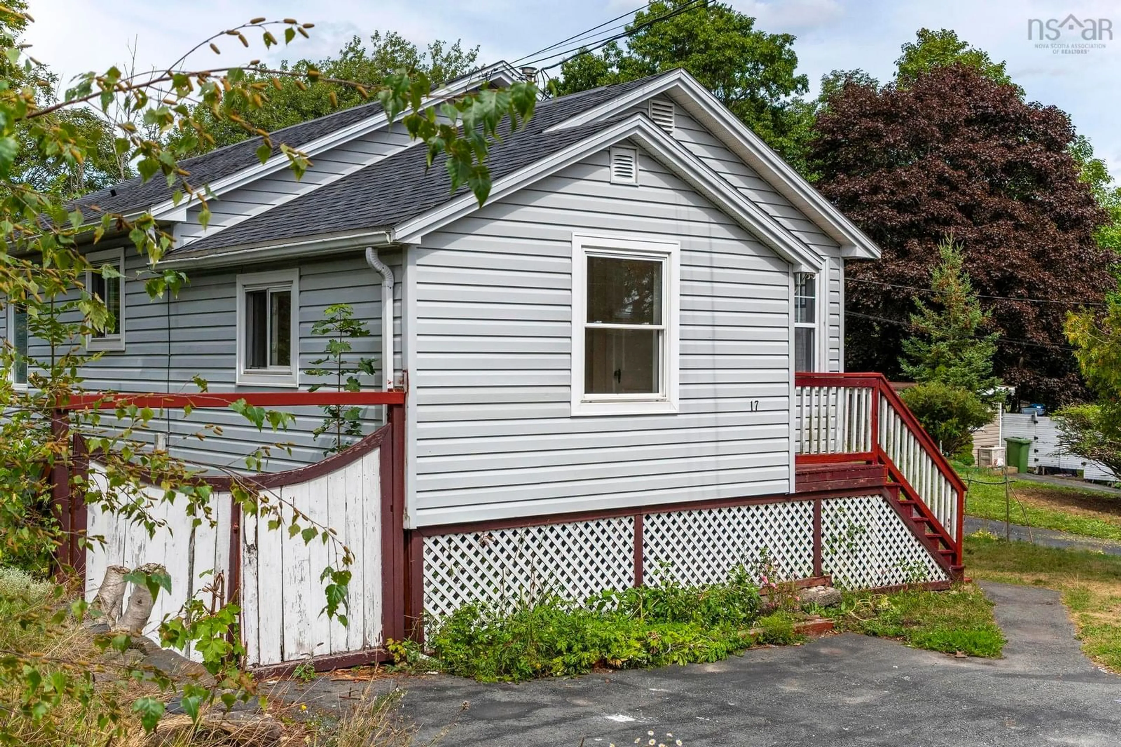 Home with vinyl exterior material, street for 17 Melrose Ave, Halifax Nova Scotia B3N 2E3