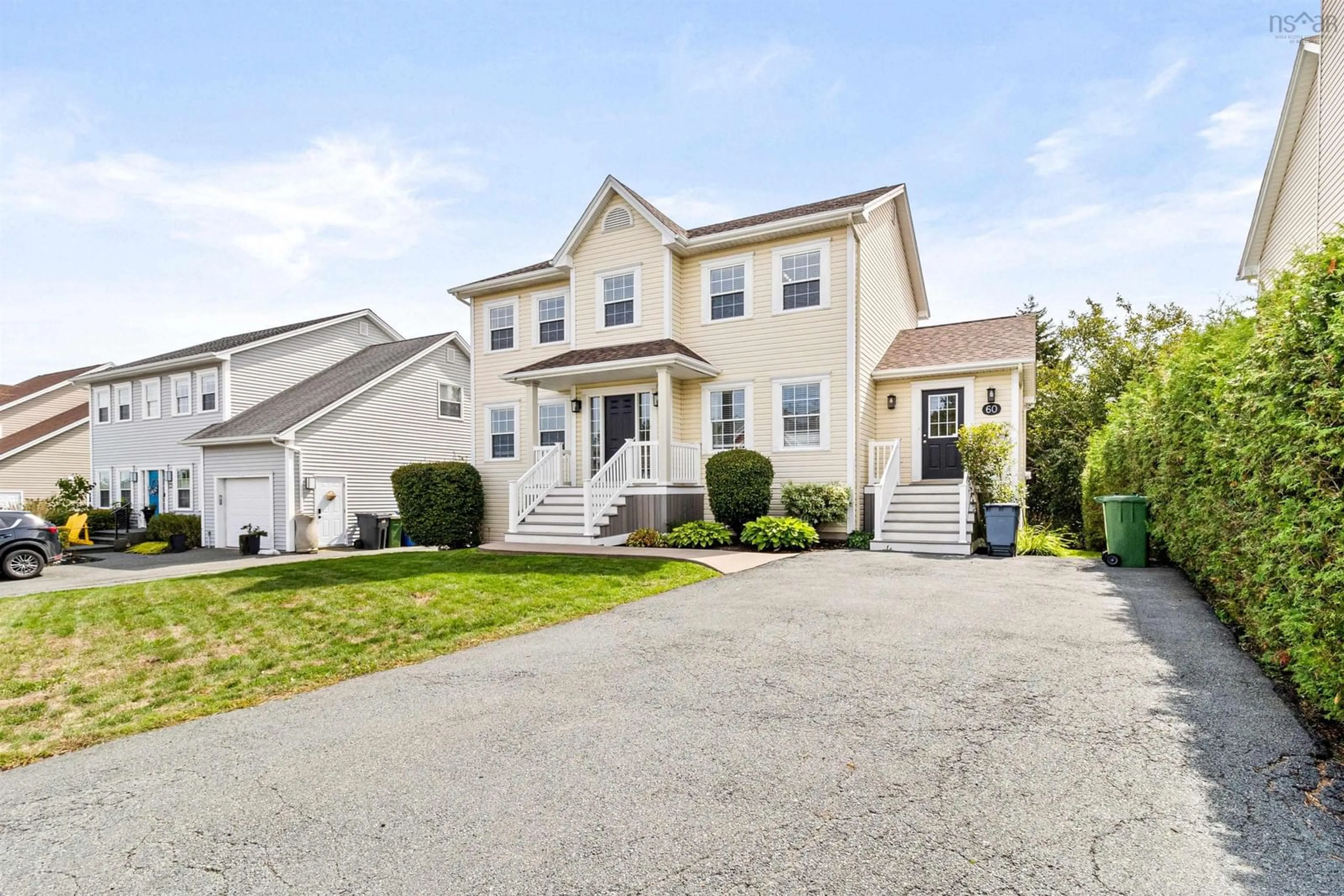 Home with vinyl exterior material, street for 60 Shaffleburg Run, Bedford Nova Scotia B4A 4L5