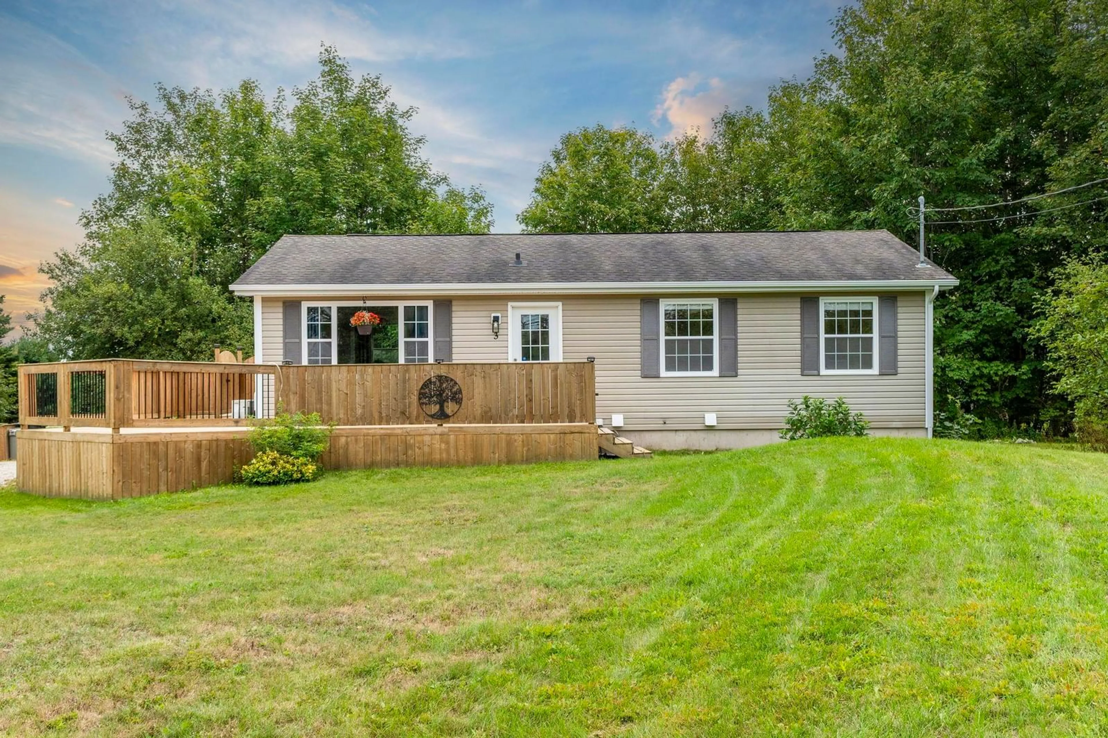 Home with vinyl exterior material, street for 3 Bayview Lane, Queensland Nova Scotia B0J 1T0