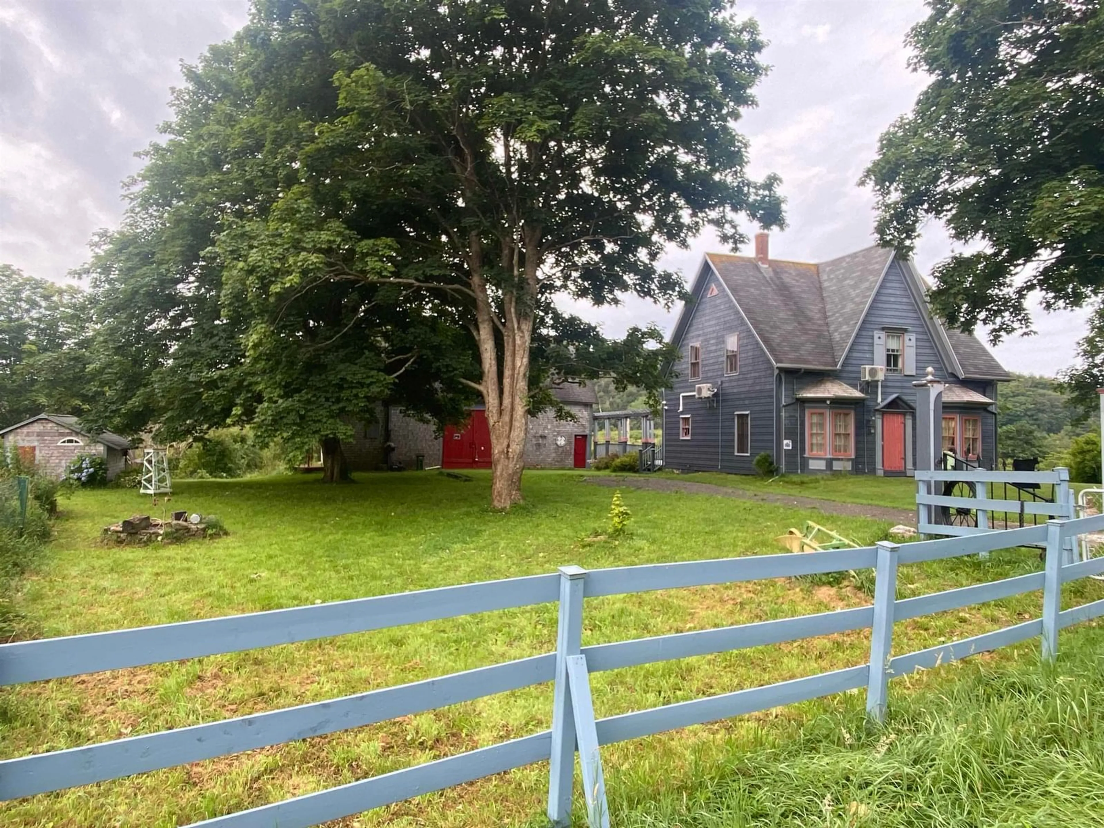 A pic from outside/outdoor area/front of a property/back of a property/a pic from drone, street for 219 Trout Cove Rd, Centreville Nova Scotia B0V 1A0
