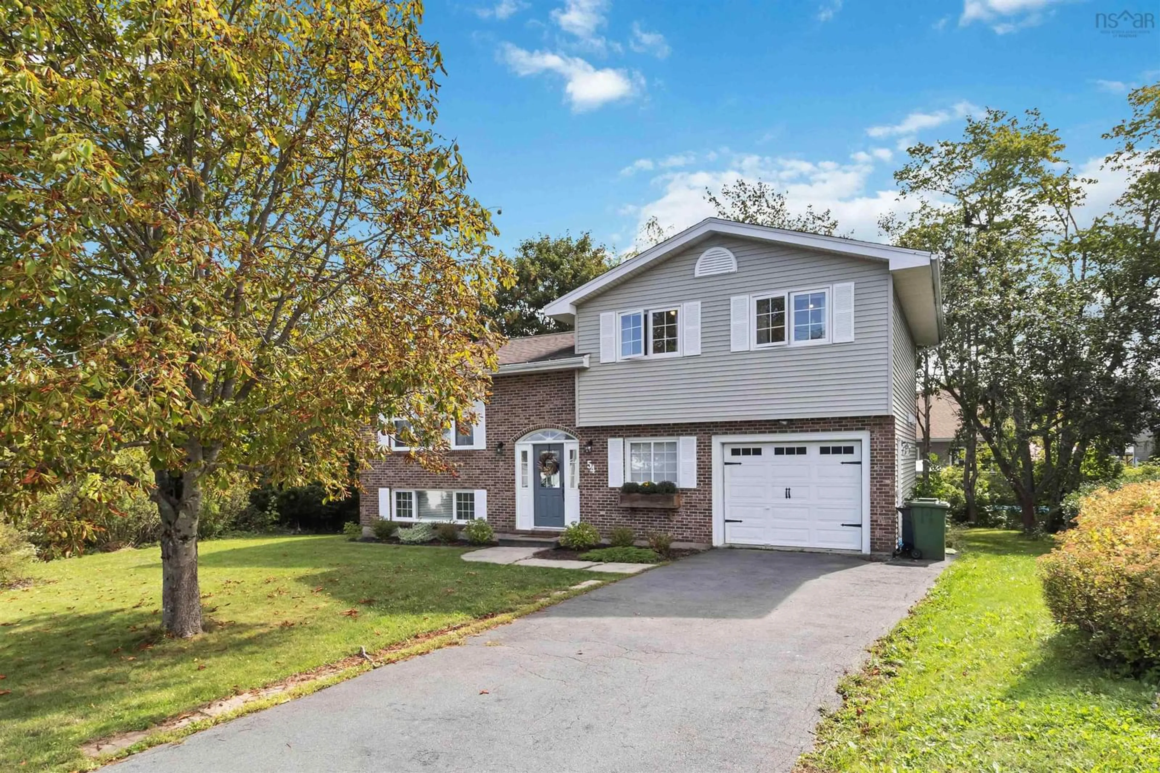 Home with vinyl exterior material, street for 54 Windfield Cres, Middle Sackville Nova Scotia B4E 3A2