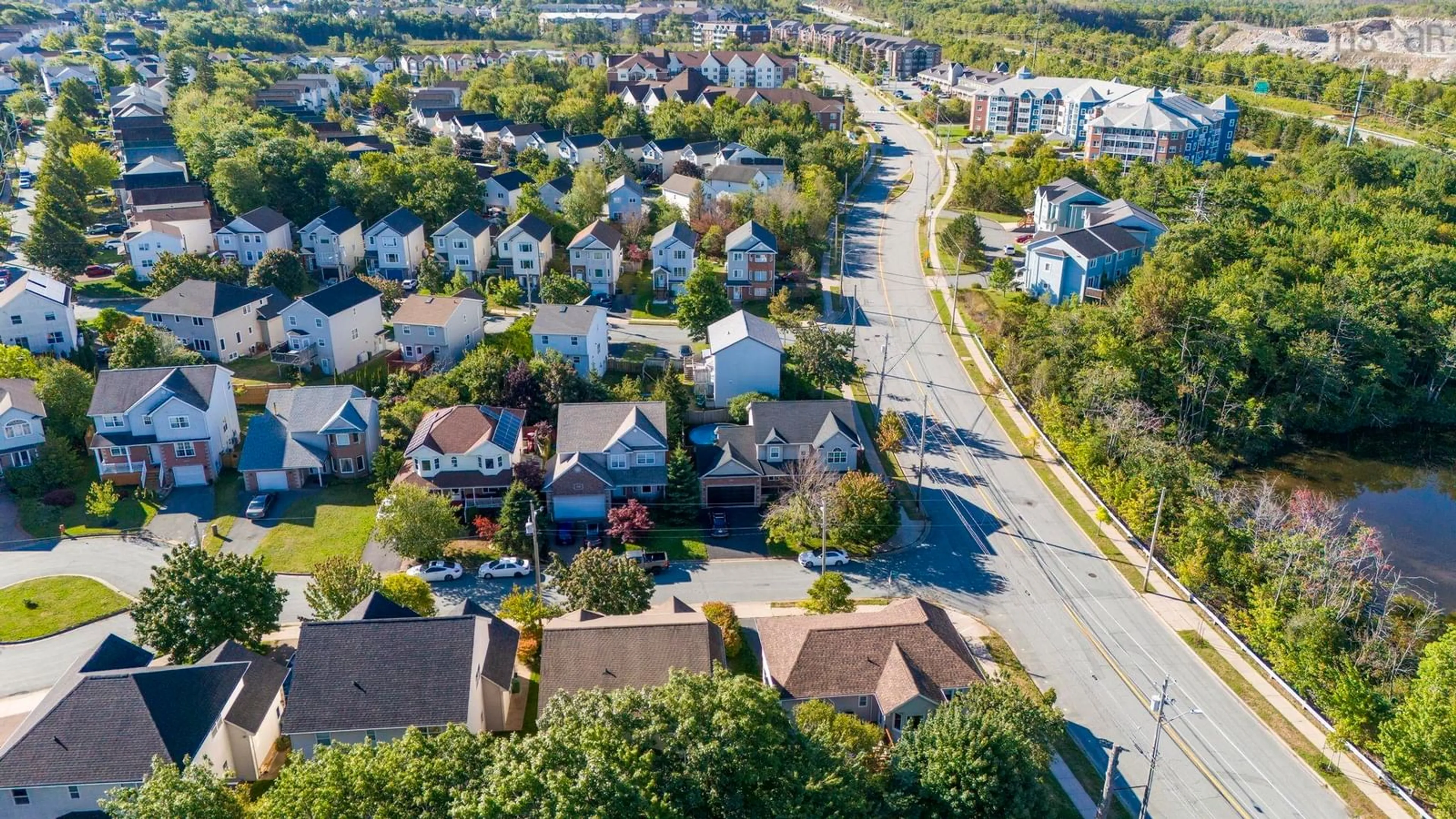 A pic from outside/outdoor area/front of a property/back of a property/a pic from drone, street for 4 Carlina Crt, Halifax Nova Scotia B3S 1N4